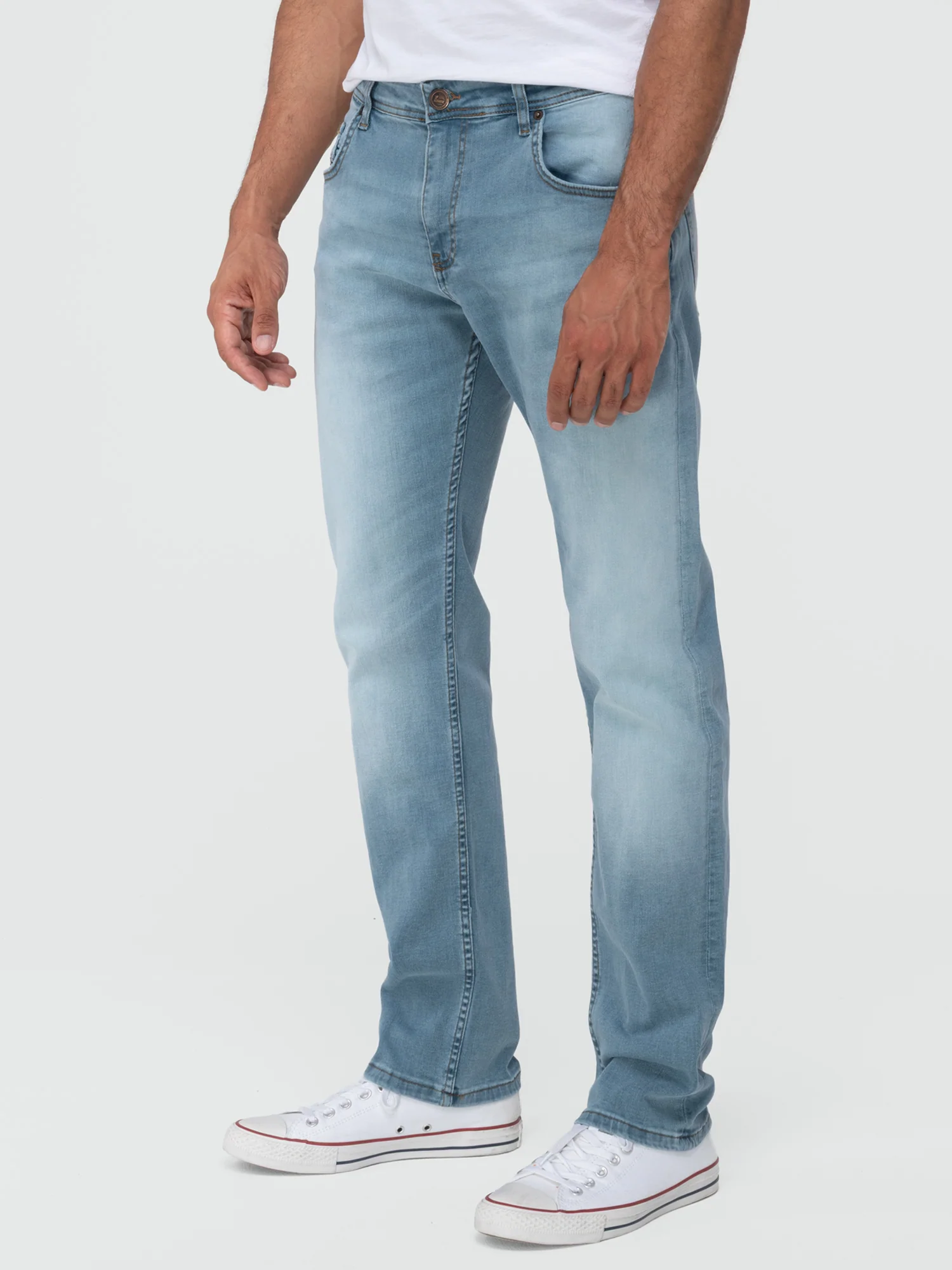 Lorenzo Loren Herren Jeans Regular Fit Blau LL-4017 - Image 2
