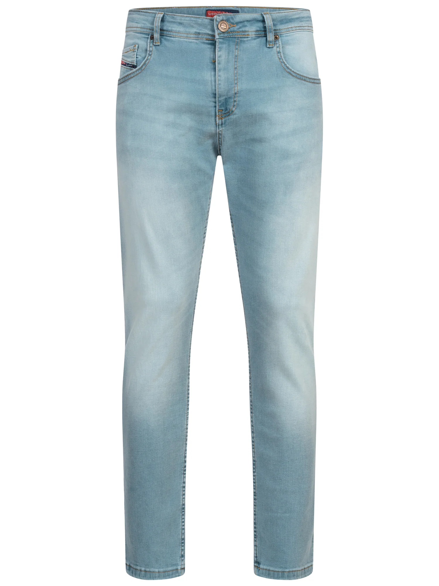 Lorenzo Loren Herren Jeans Regular Fit Blau LL-4017 - Image 5