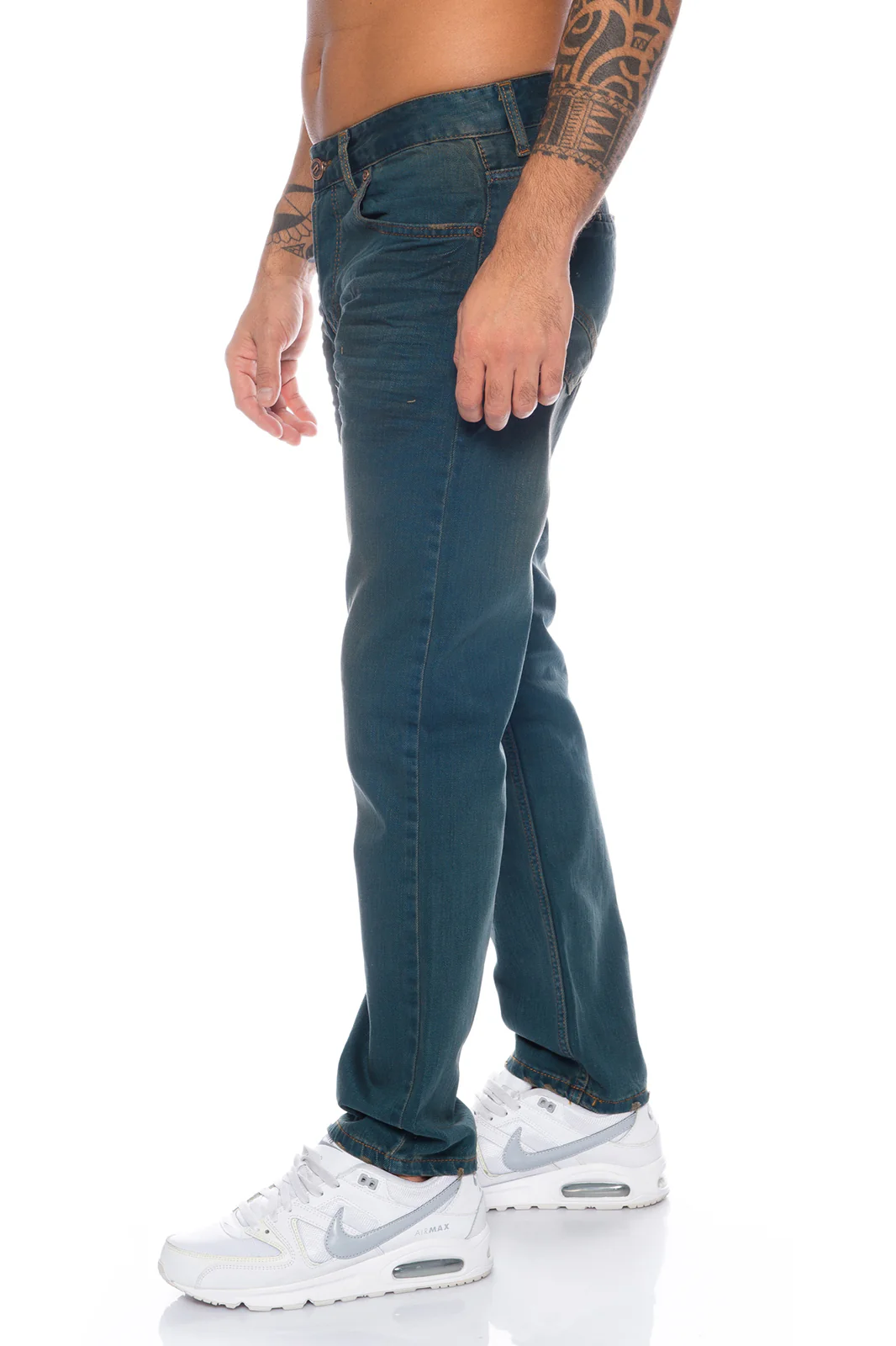 Lorenzo Loren Herren Jeans Regular Fit Dunkelblau LL-325 - Image 2