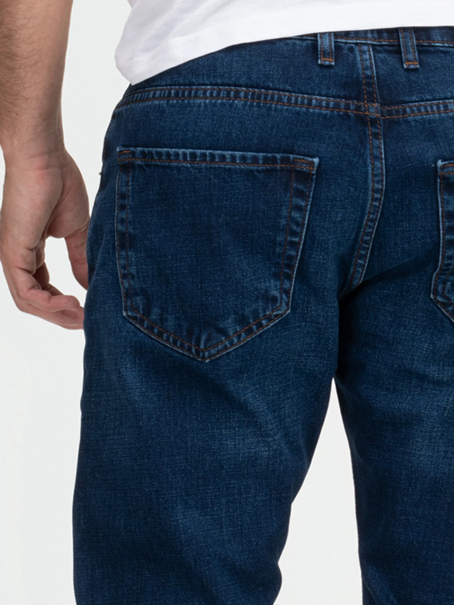 Lorenzo Loren Herren Jeans Regular Fit Dunkelblau LL-4013 - Image 6