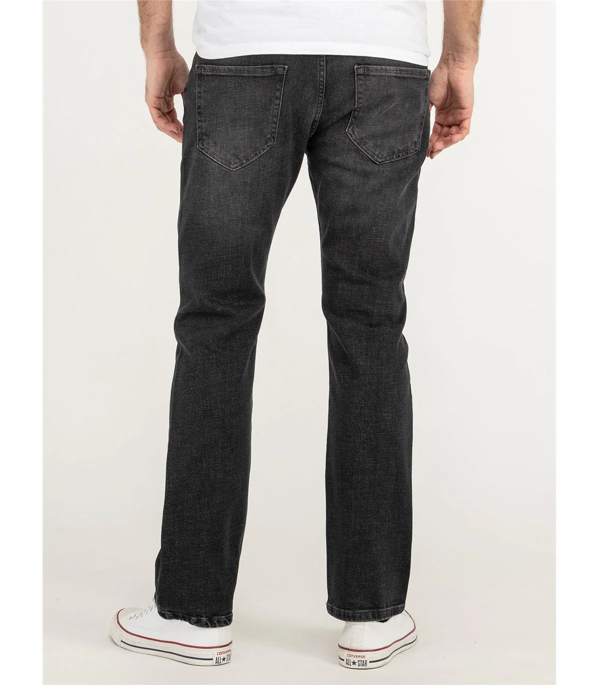 Lorenzo Loren Herren Jeans Regular Fit Dunkelgrau LL-4006 - Image 3
