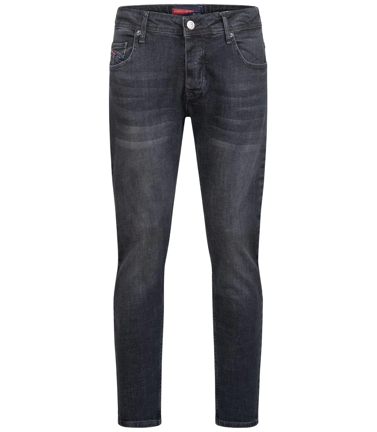 Lorenzo Loren Herren Jeans Regular Fit Dunkelgrau LL-4006 - Image 5