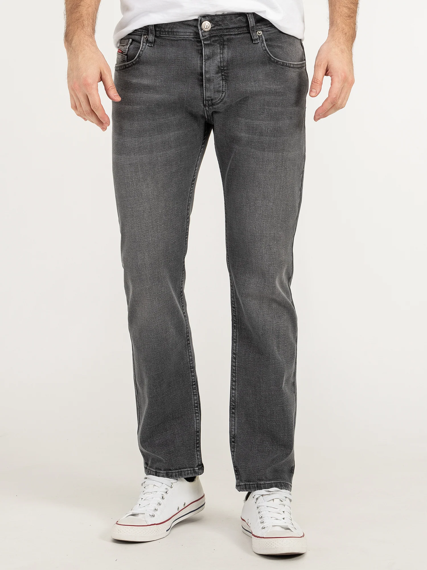 Lorenzo Loren Herren Jeans Regular Fit Grau LL-4010 - Image 2