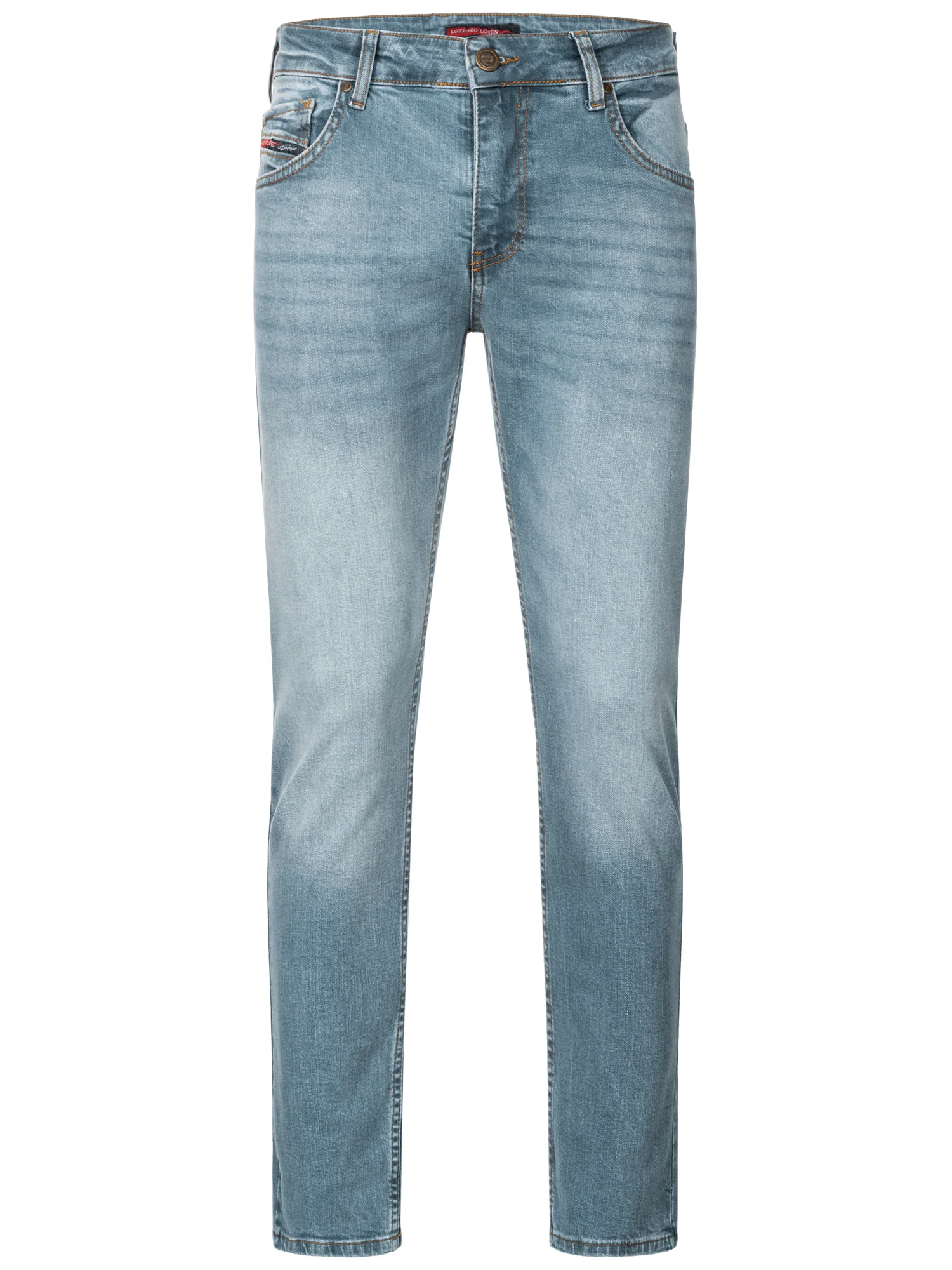 Lorenzo Loren Herren Jeans Regular Fit Hellblau LL-4001 - Image 6
