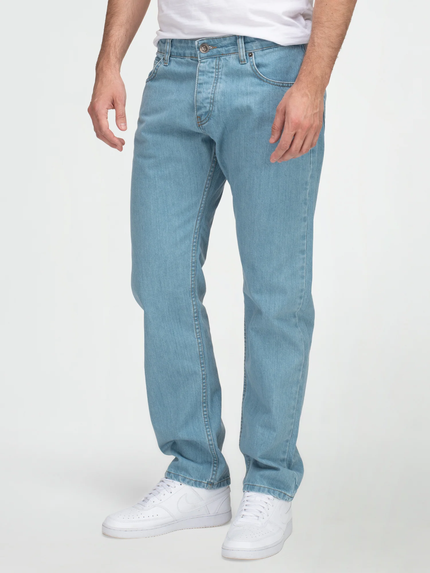 Lorenzo Loren Herren Jeans Regular Fit Hellblau LL-4014 - Image 2