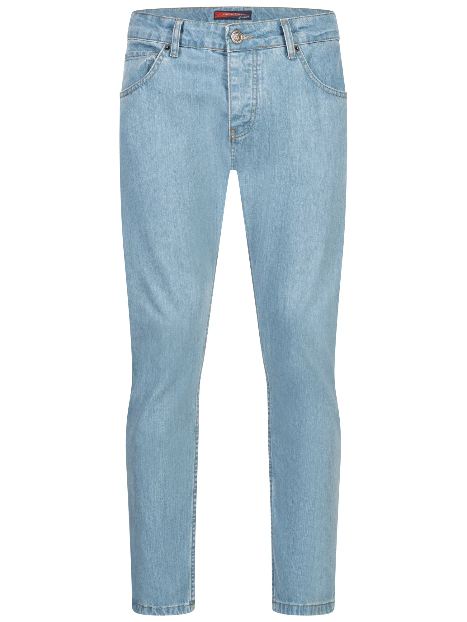 Lorenzo Loren Herren Jeans Regular Fit Hellblau LL-4014 - Image 5