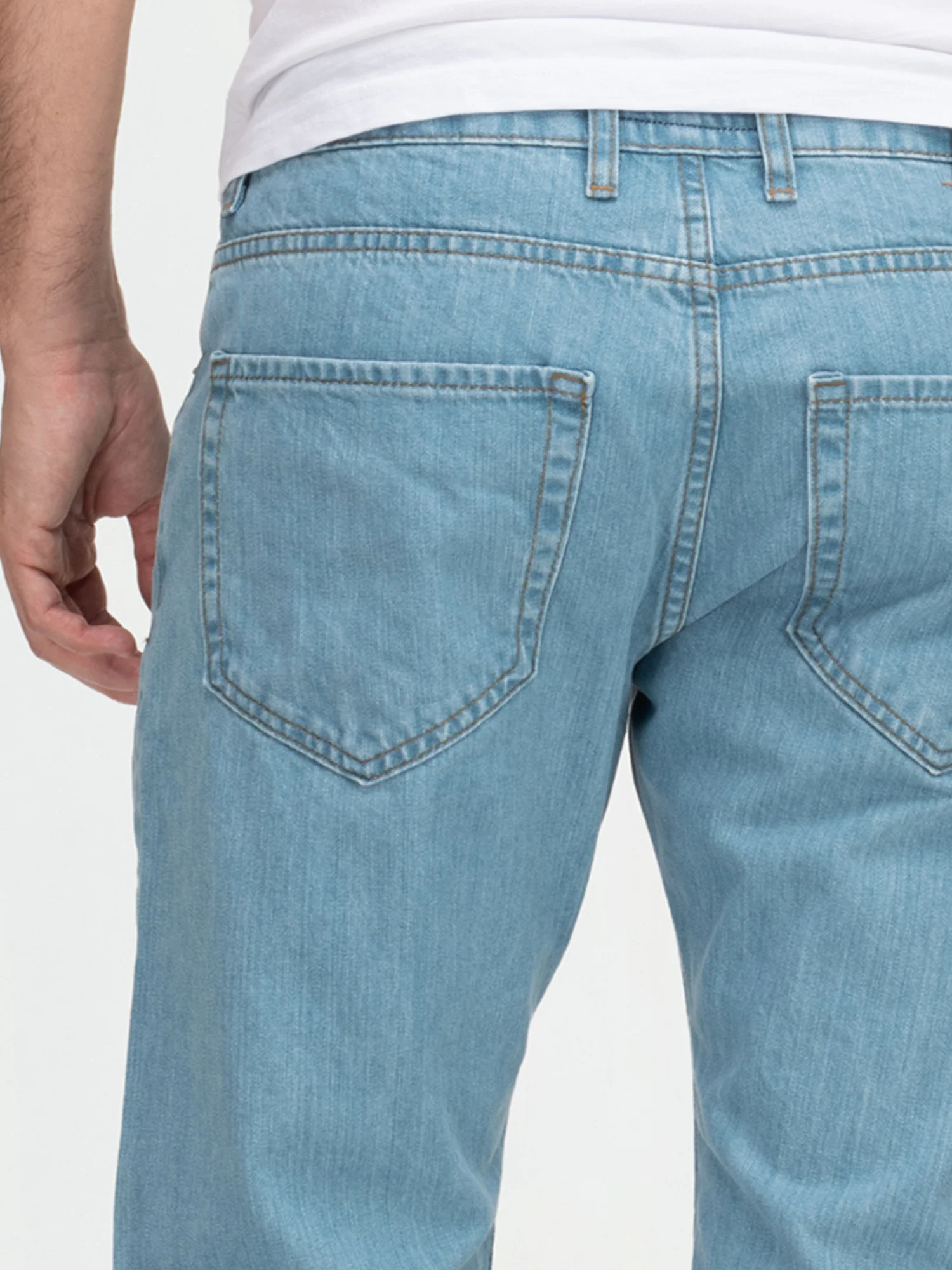 Lorenzo Loren Herren Jeans Regular Fit Hellblau LL-4014 - Image 6
