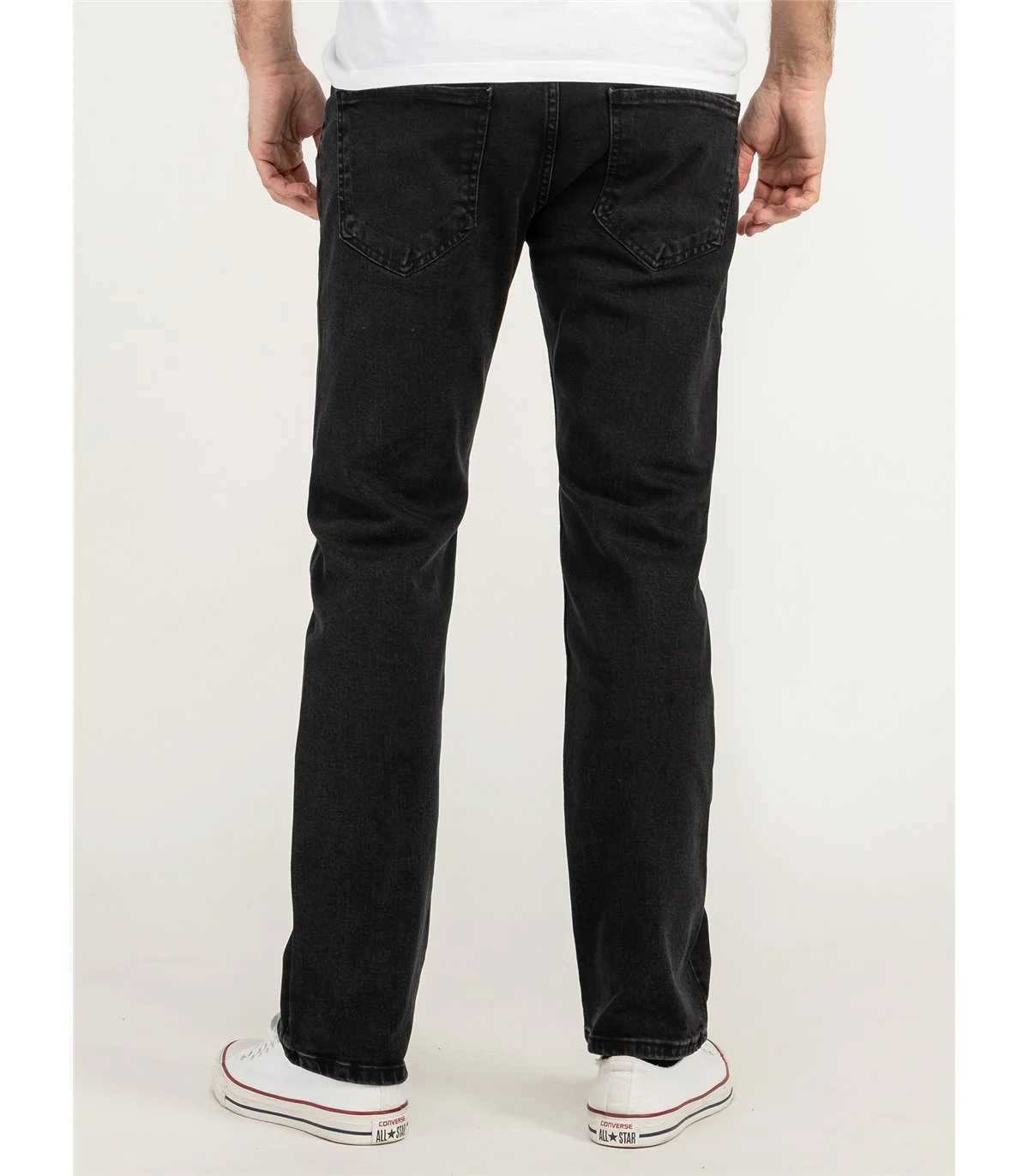 Lorenzo Loren Herren Jeans Regular Fit Schwarz LL-4007 - Image 3