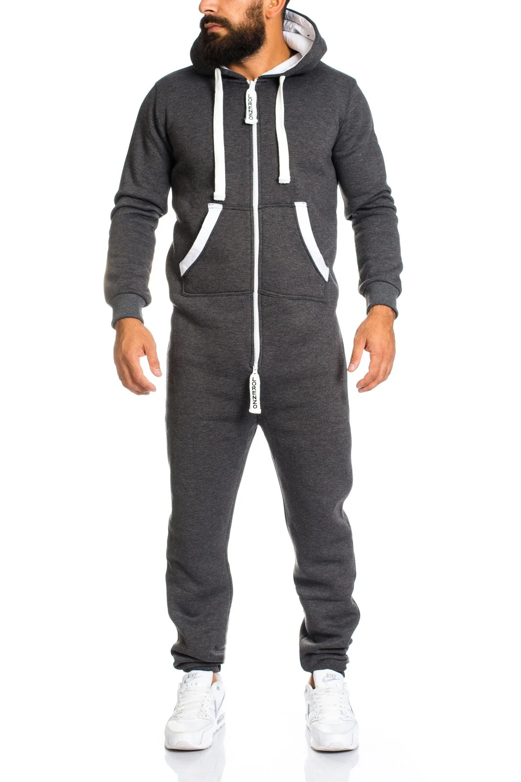 Lorenzo Loren Herren Jumpsuit Jogger LL-204C