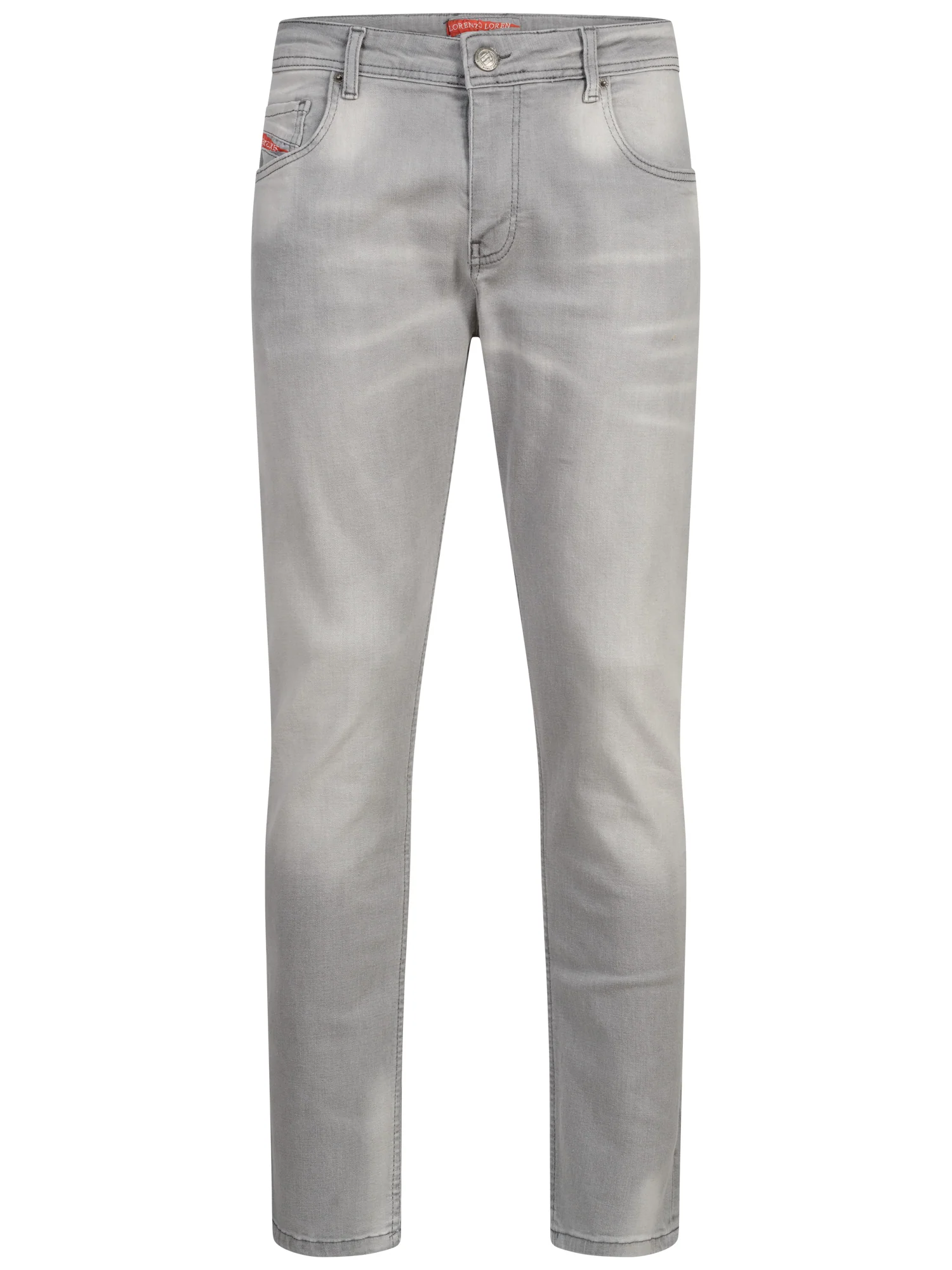 Lorenzo Loren Herren Jeans Regular Fit Grau LL-4019 - Image 5