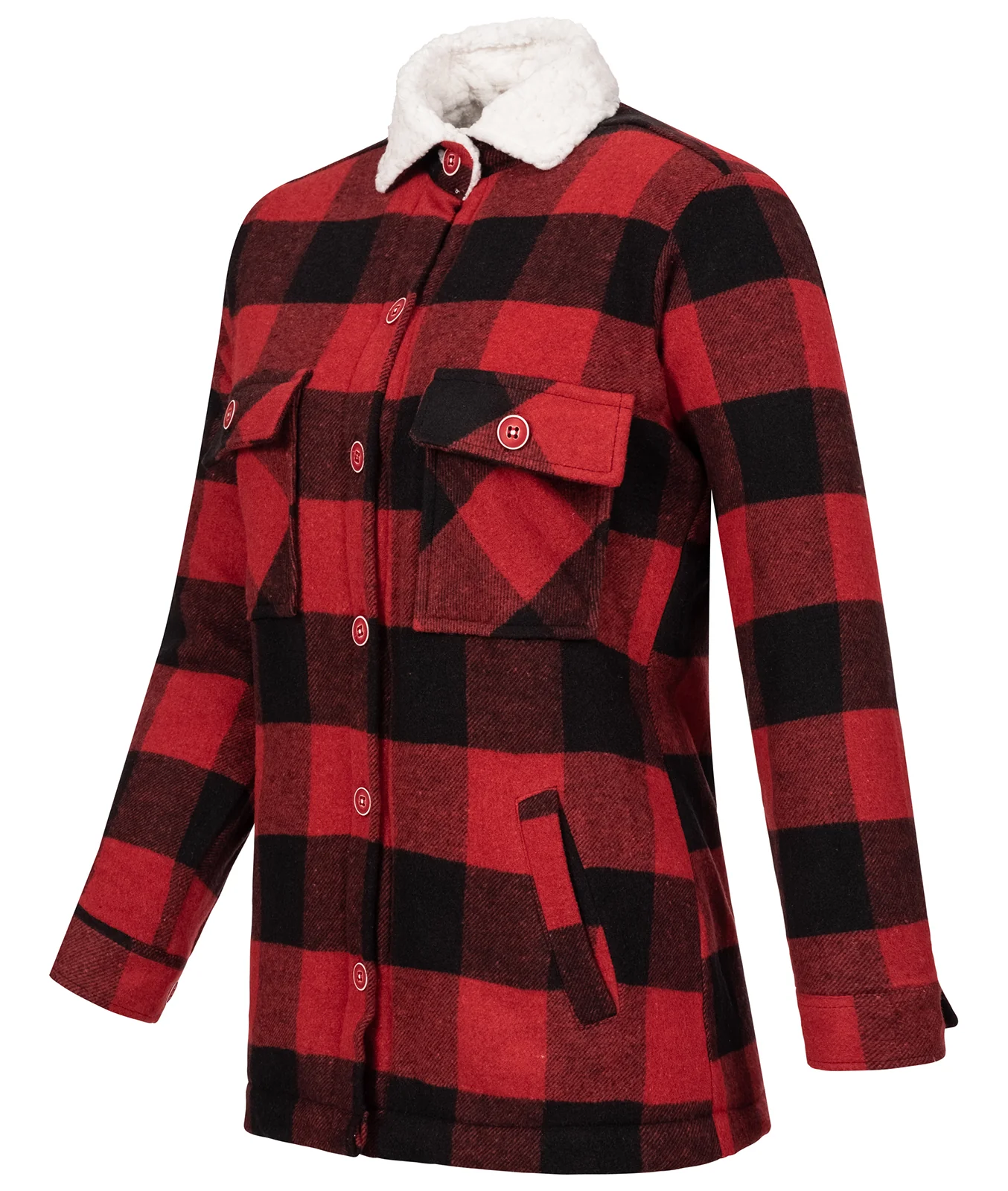 Rock Creek Damen Flanelljacke Teddyfellkragen D-469 - Image 11