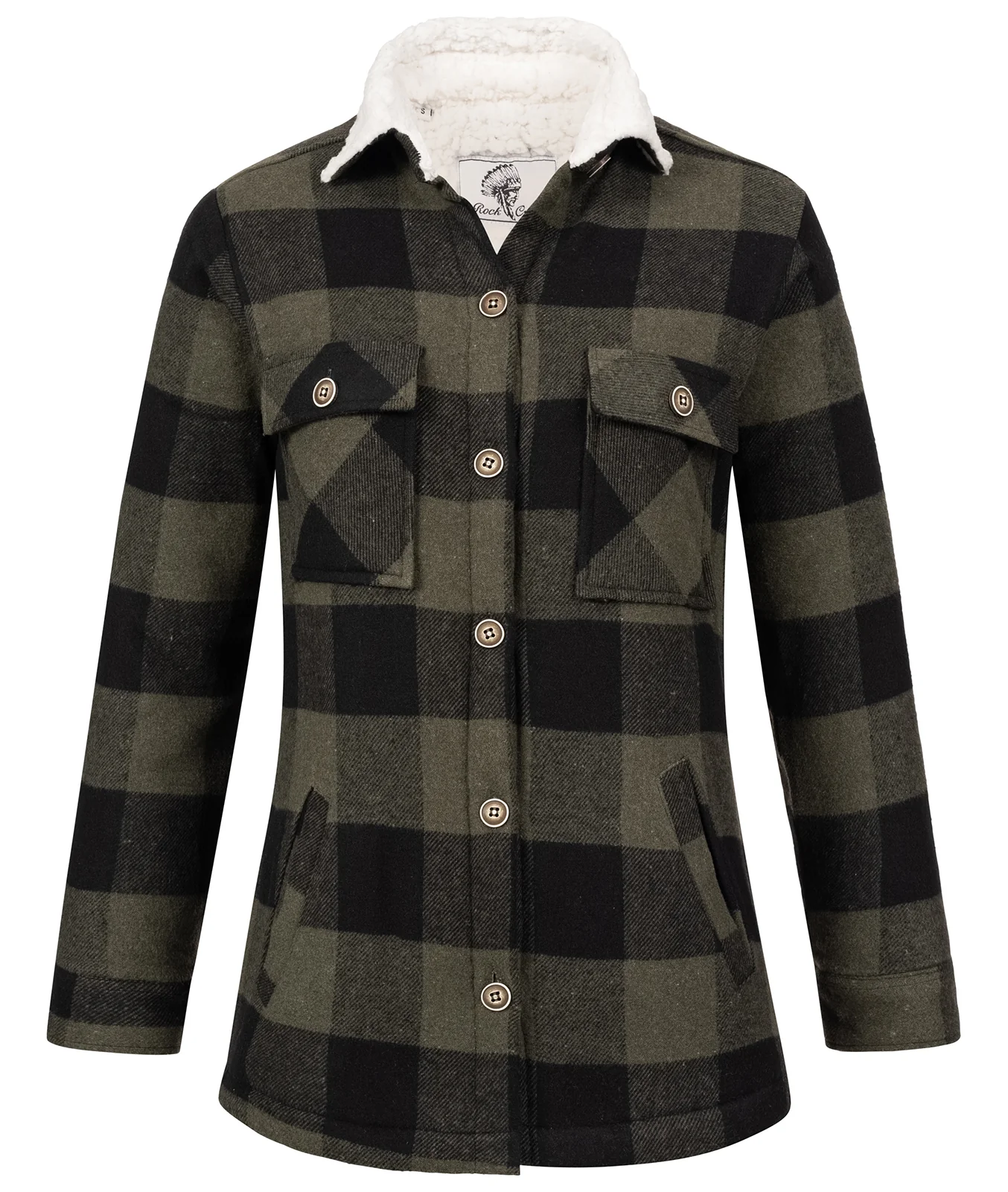 Rock Creek Damen Flanelljacke Teddyfellkragen D-469 - Image 16