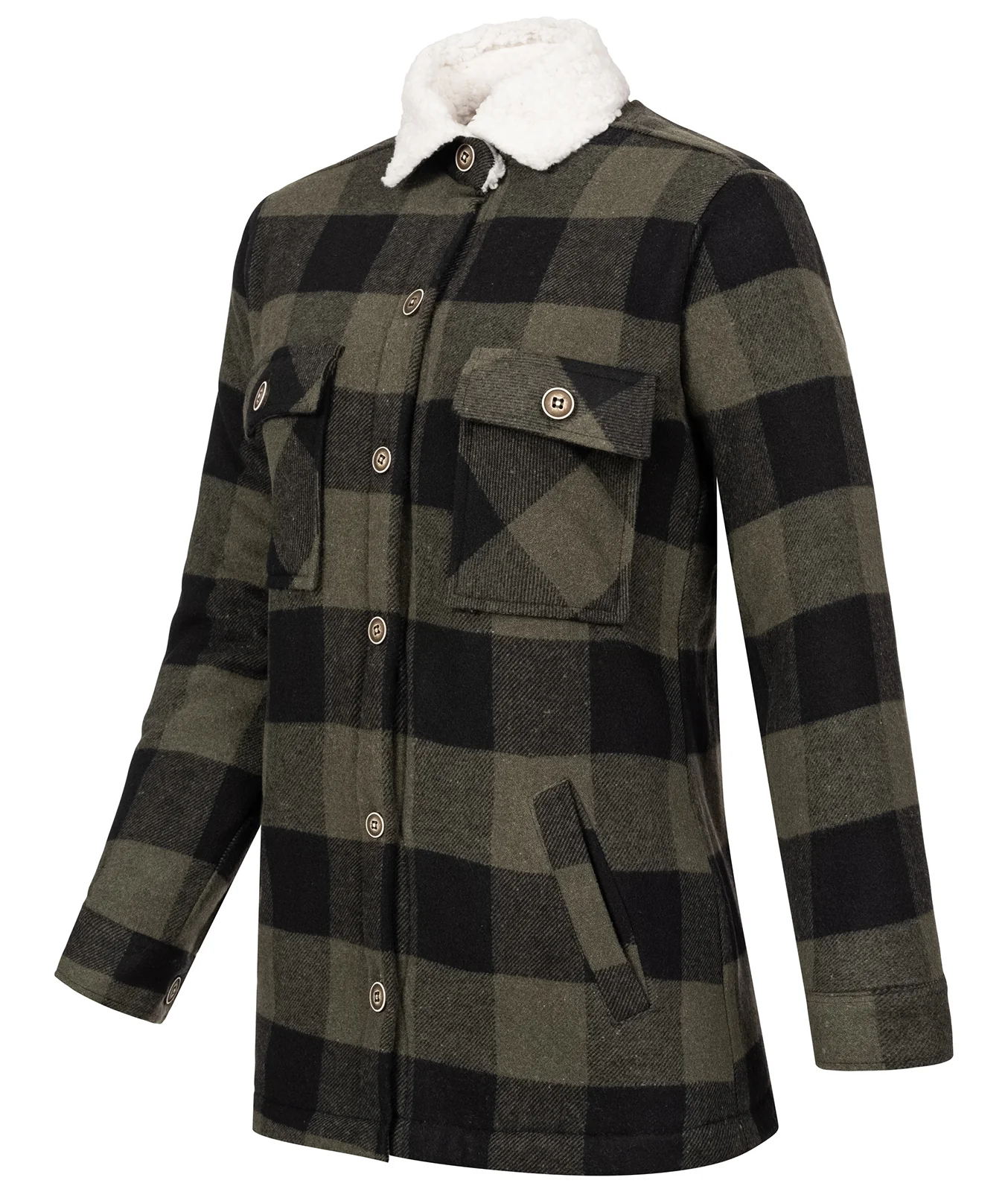 Rock Creek Damen Flanelljacke Teddyfellkragen D-469 - Image 17