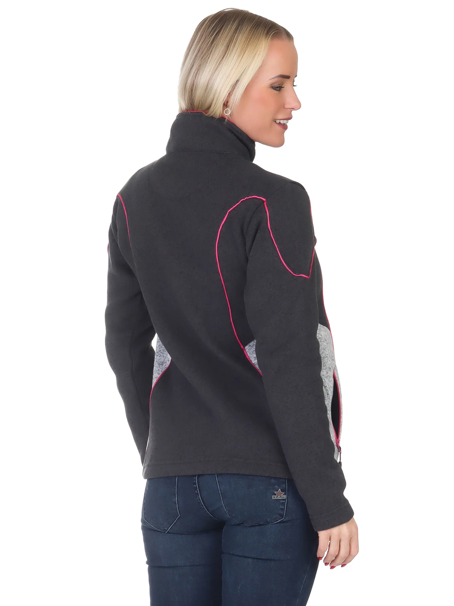 Rock Creek Damen Fleecejacke Melange Fleece D-499 - Image 12