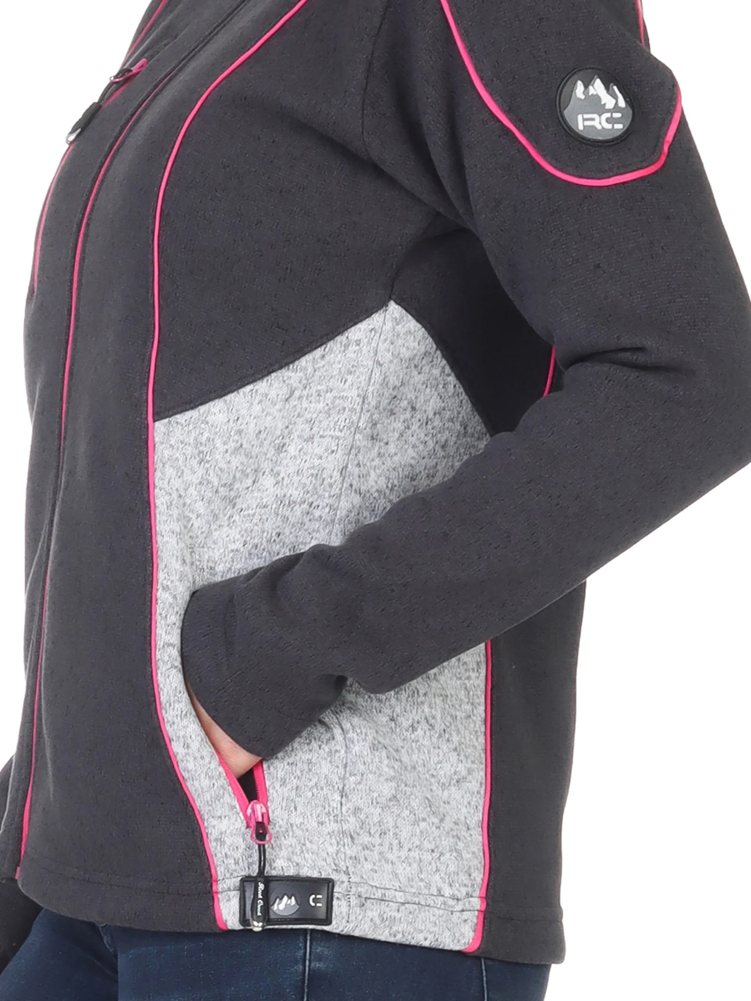 Rock Creek Damen Fleecejacke Melange Fleece D-499 - Image 13
