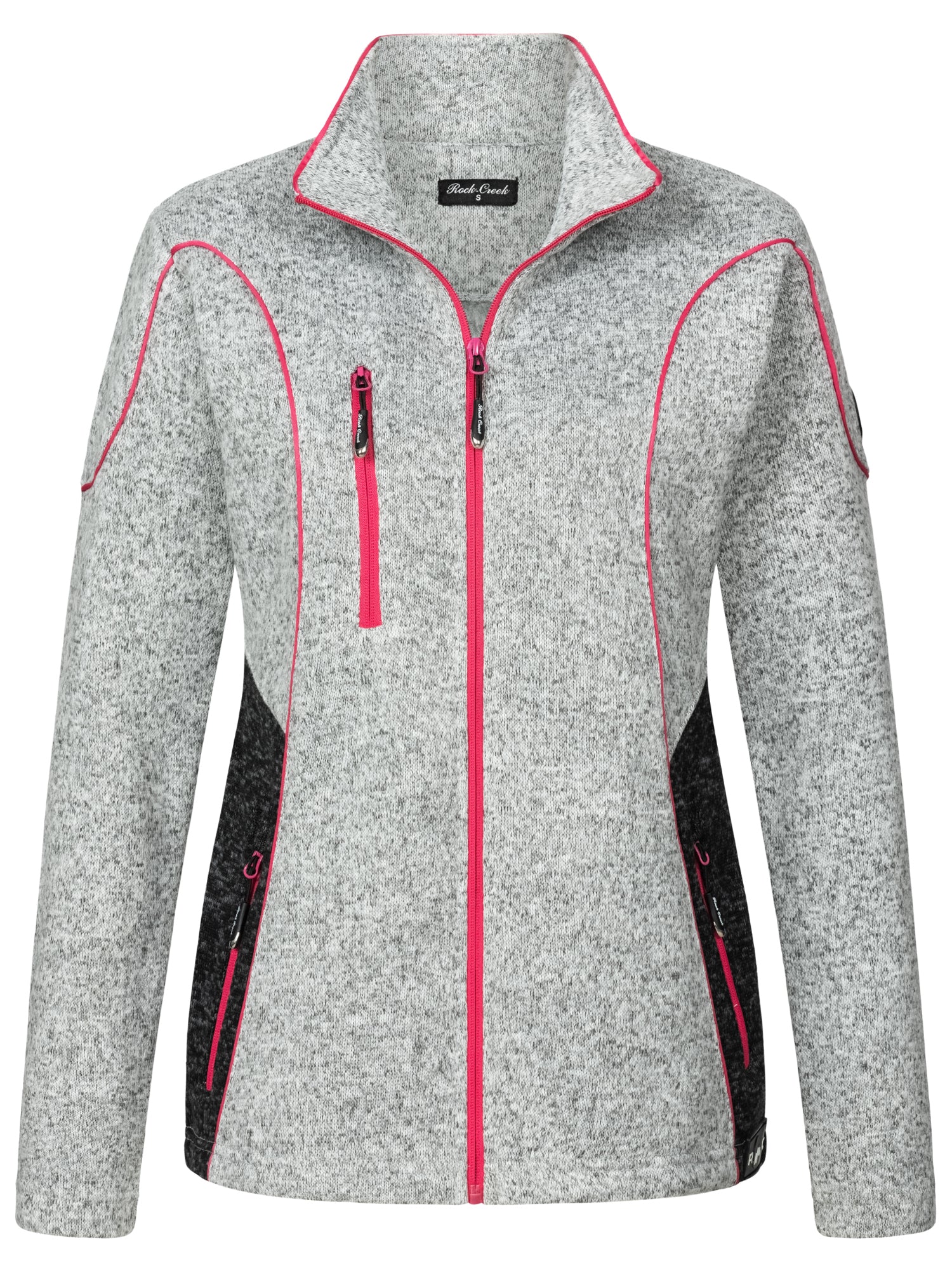 Rock Creek Damen Fleecejacke Melange Fleece D-499 - Image 14