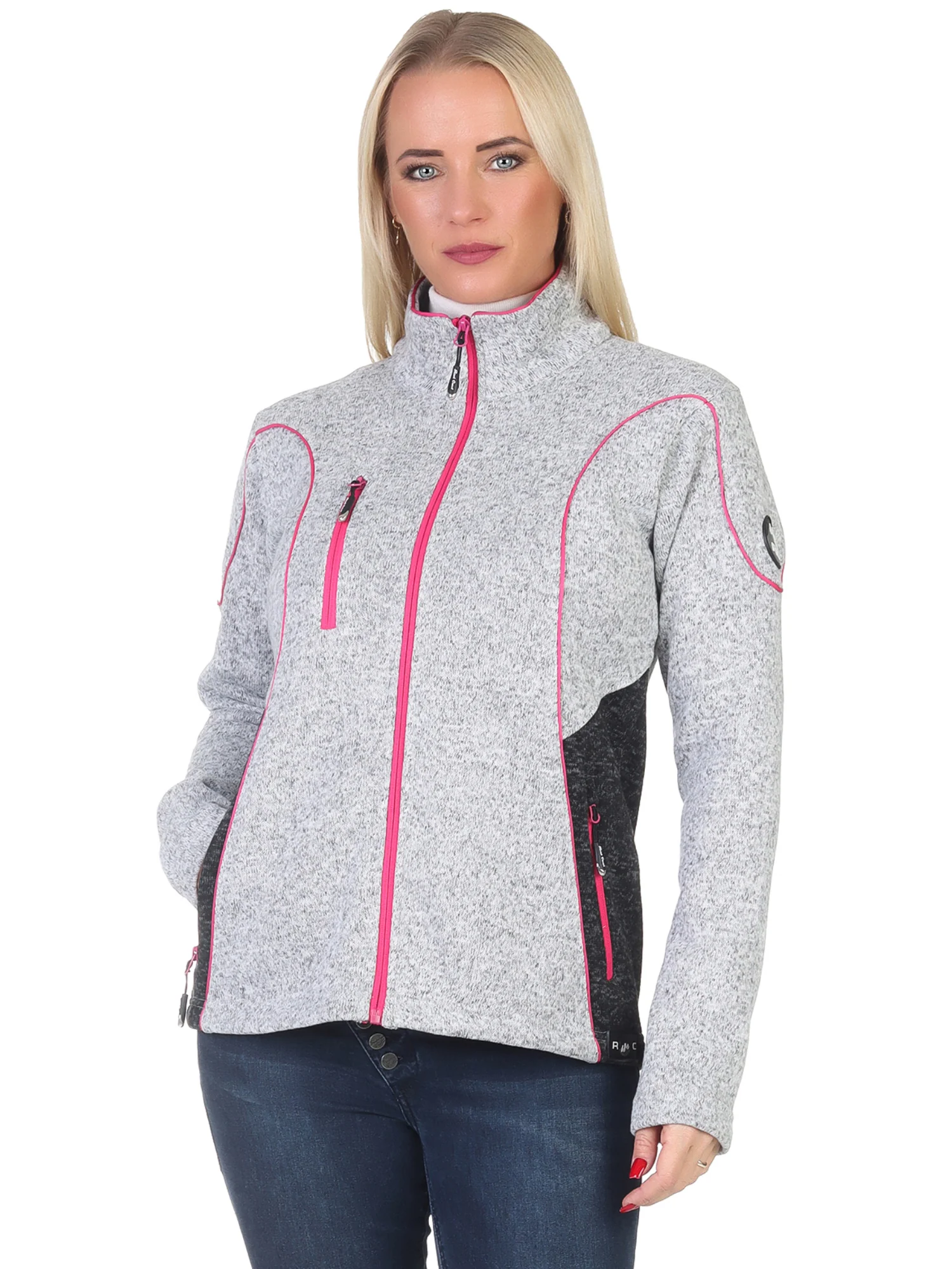 Rock Creek Damen Fleecejacke Melange Fleece D-499 - Image 17