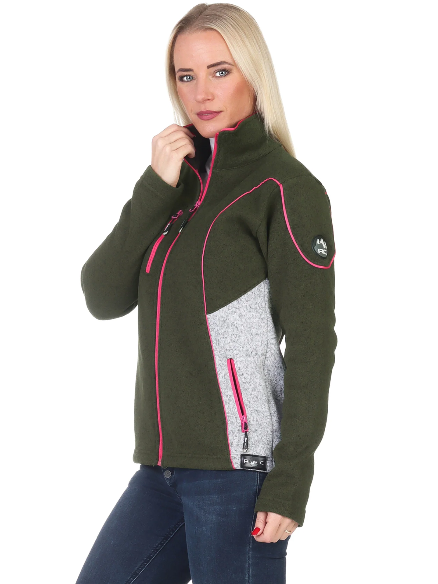 Rock Creek Damen Fleecejacke Melange Fleece D-499 - Image 23