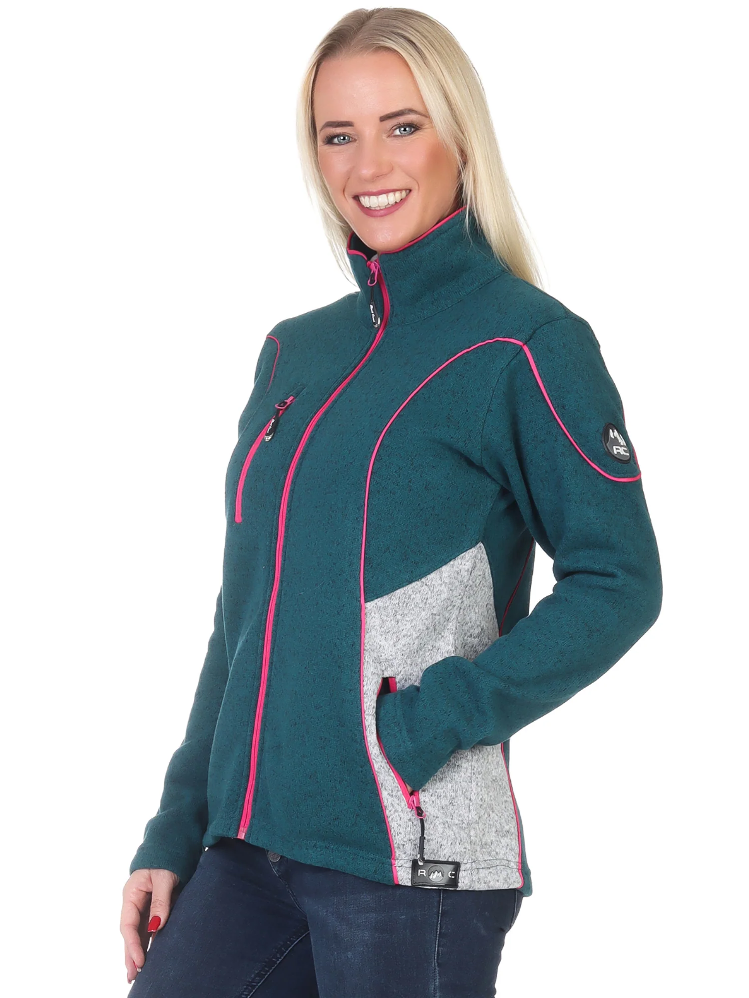 Rock Creek Damen Fleecejacke Melange Fleece D-499 - Image 35