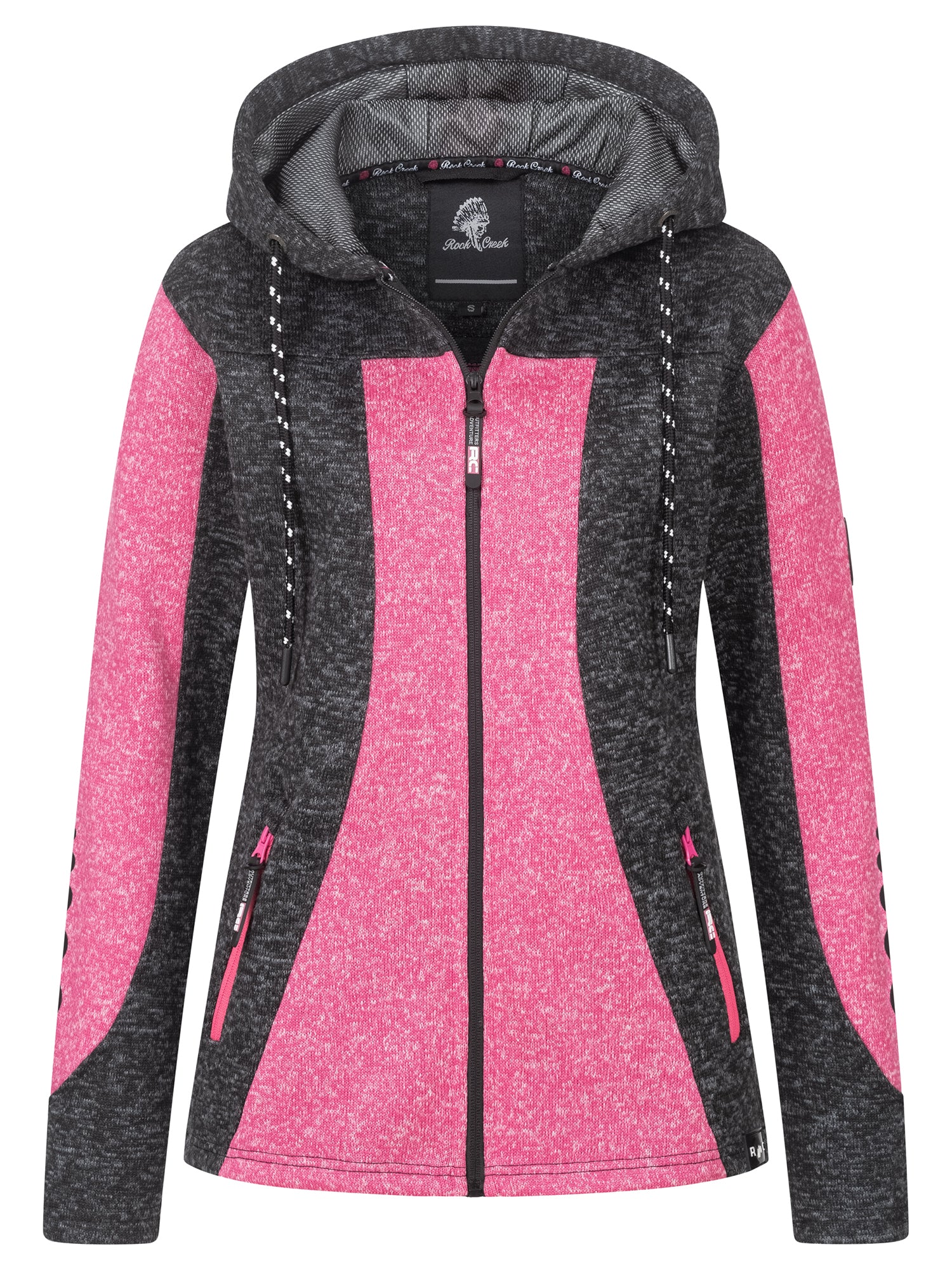 Rock Creek Damen Fleecejacke Melange Fleece D-504 - Image 13