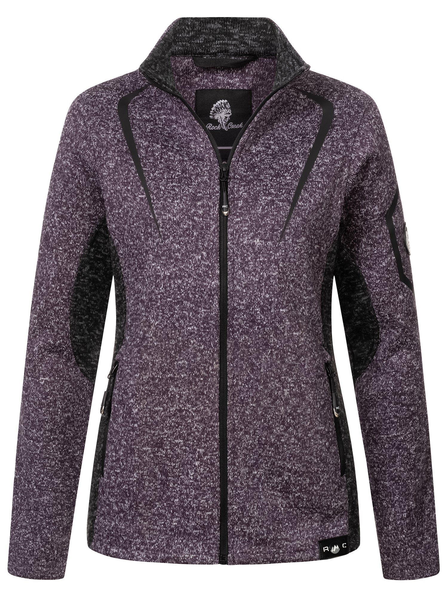 Rock Creek Damen Fleecejacke Melange Fleece D-505 - Image 16