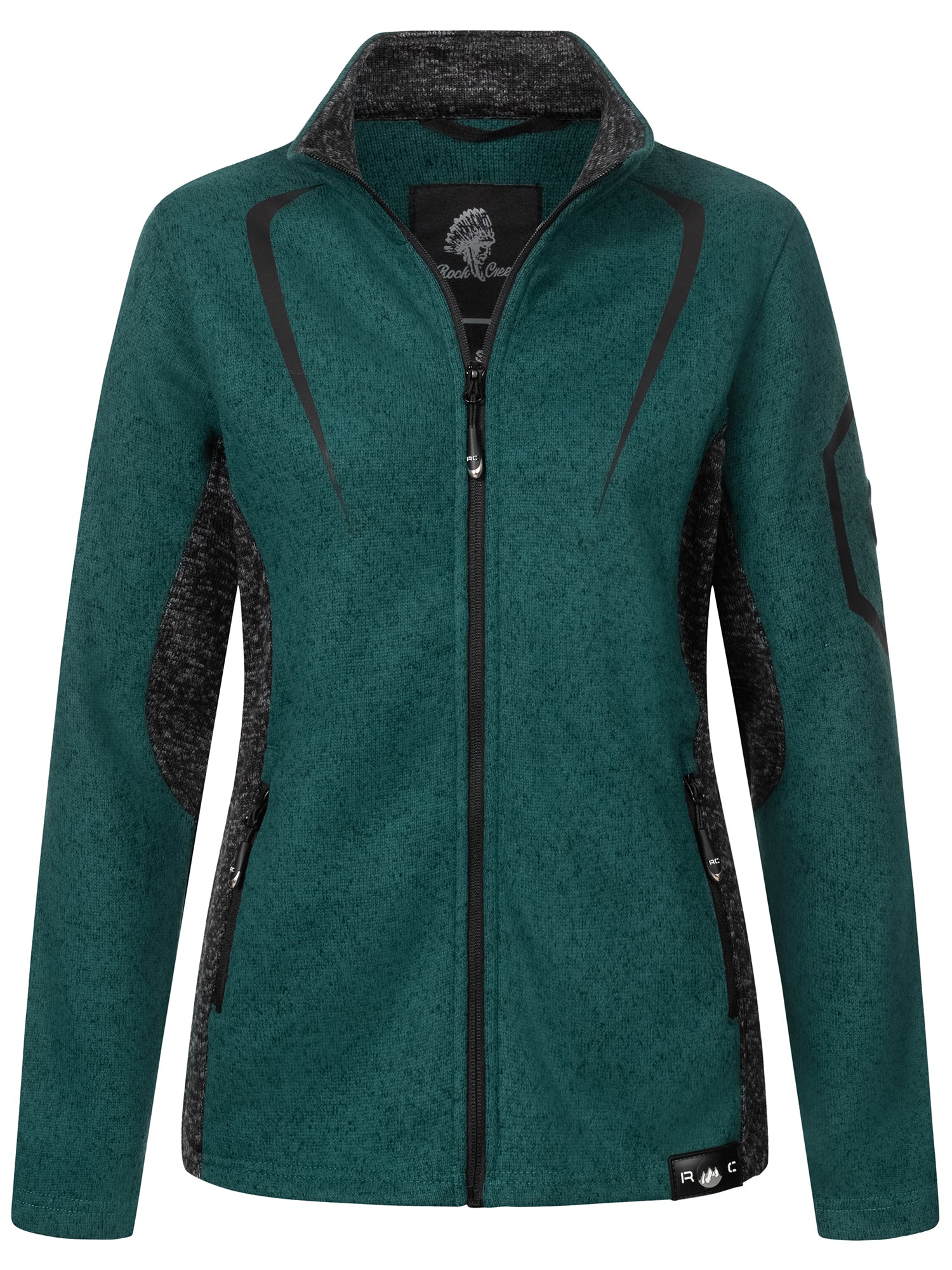 Rock Creek Damen Fleecejacke Melange Fleece D-505 - Image 7