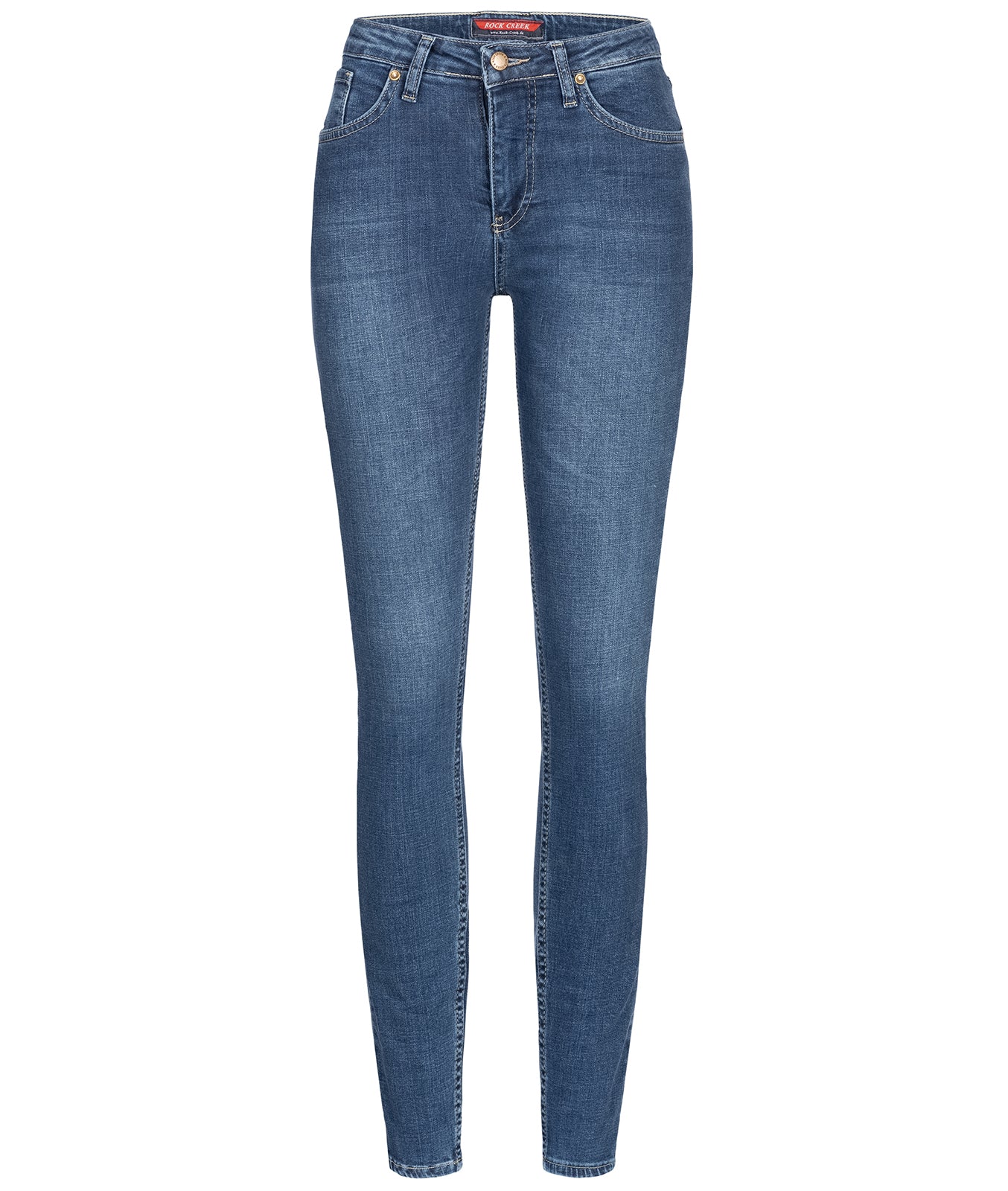 Rock Creek Damen Jeans Skinny Fit Blau D-398