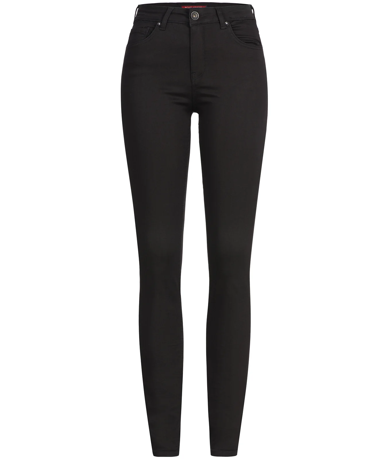 Rock Creek Damen Jeans Skinny Fit Schwarz D-415