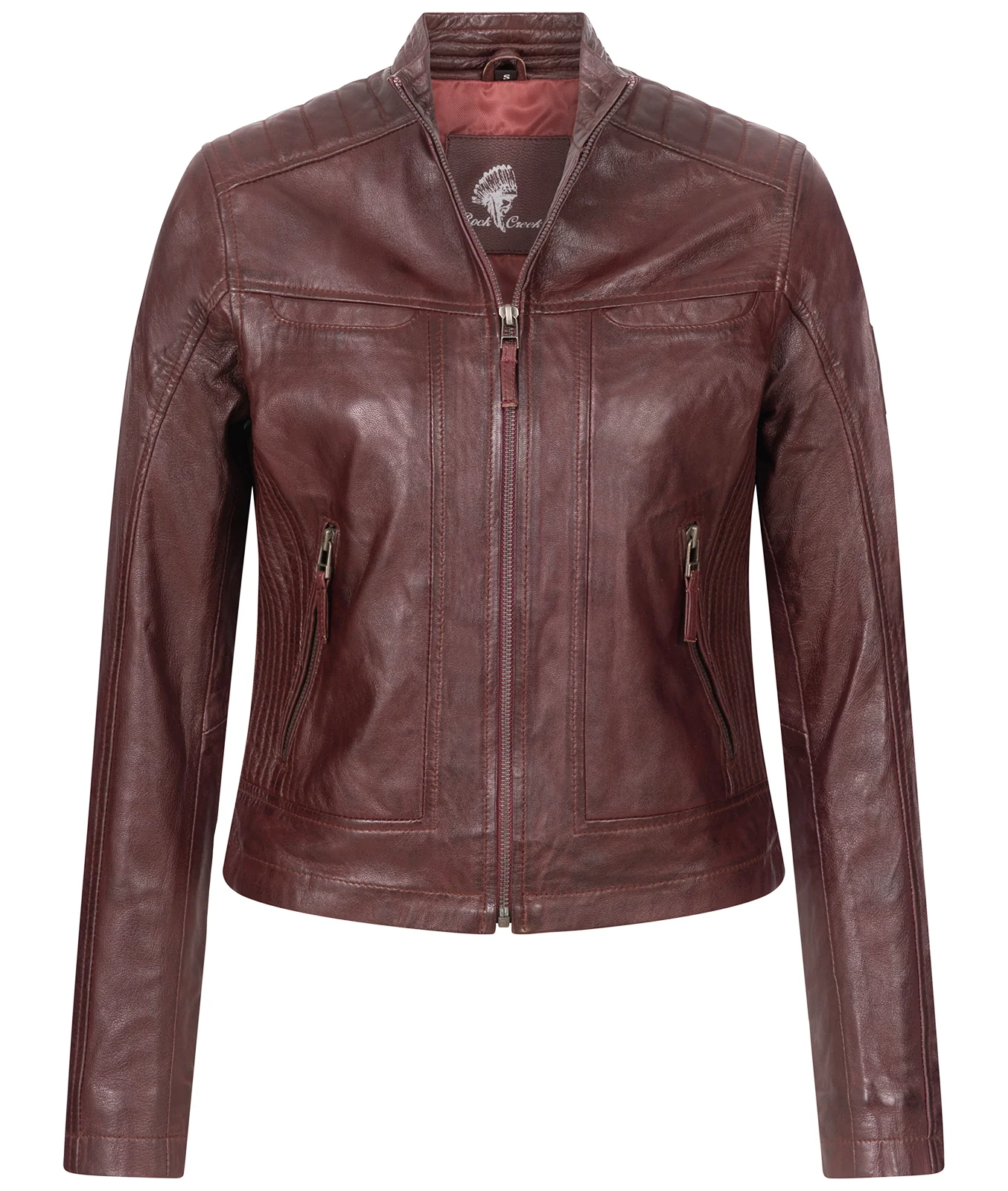 Rock Creek Damen Lederjacke D-486 - Image 12