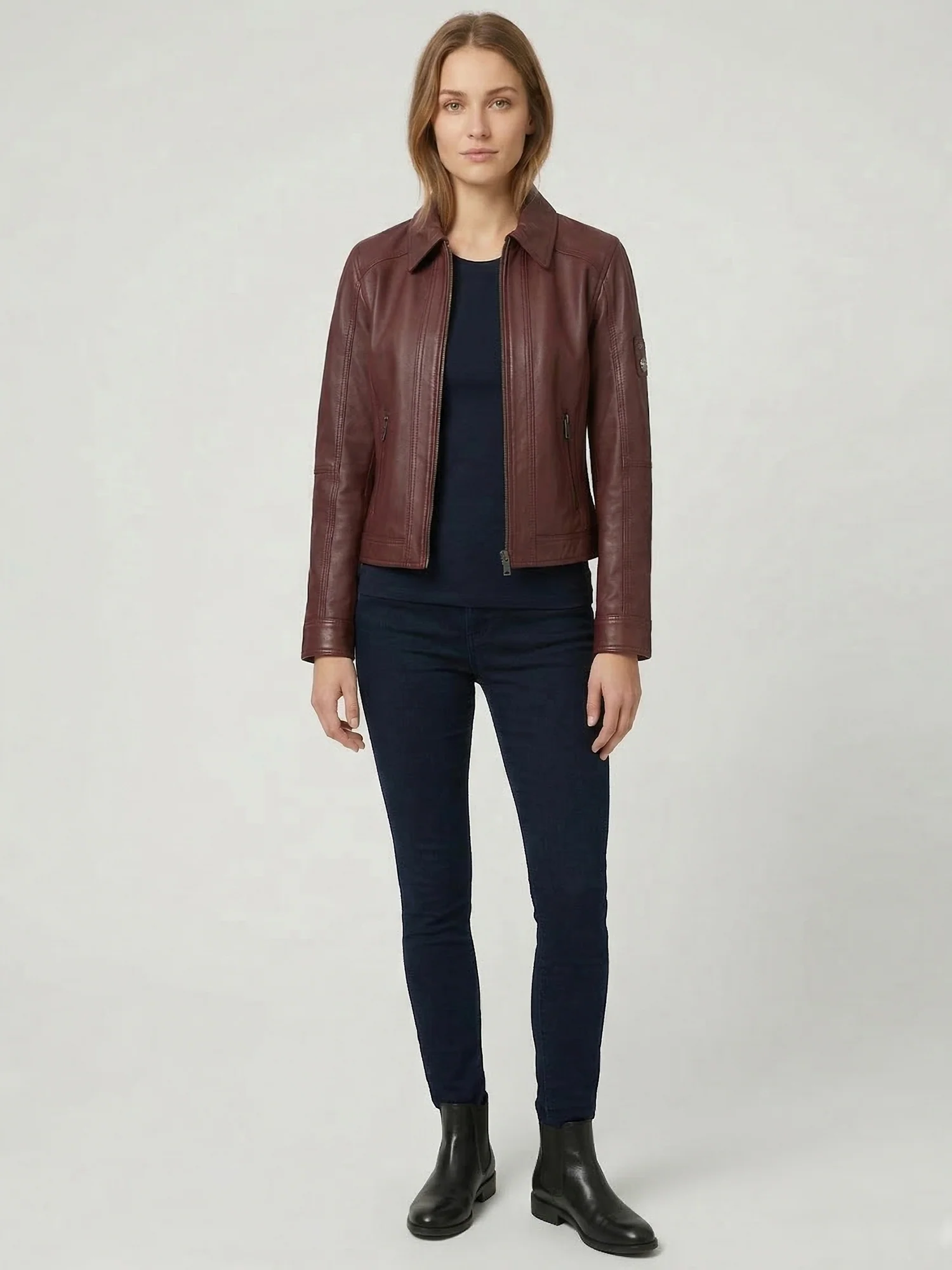 Rock Creek Damen Lederjacke D-487 - Image 11