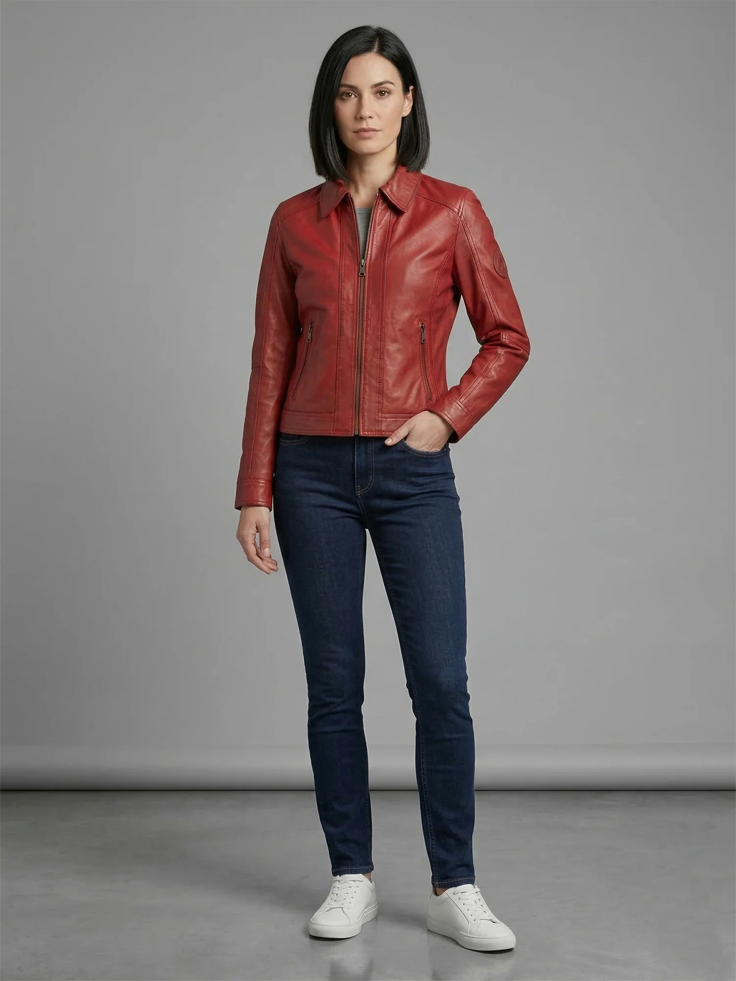 Rock Creek Damen Lederjacke D-487 - Image 23