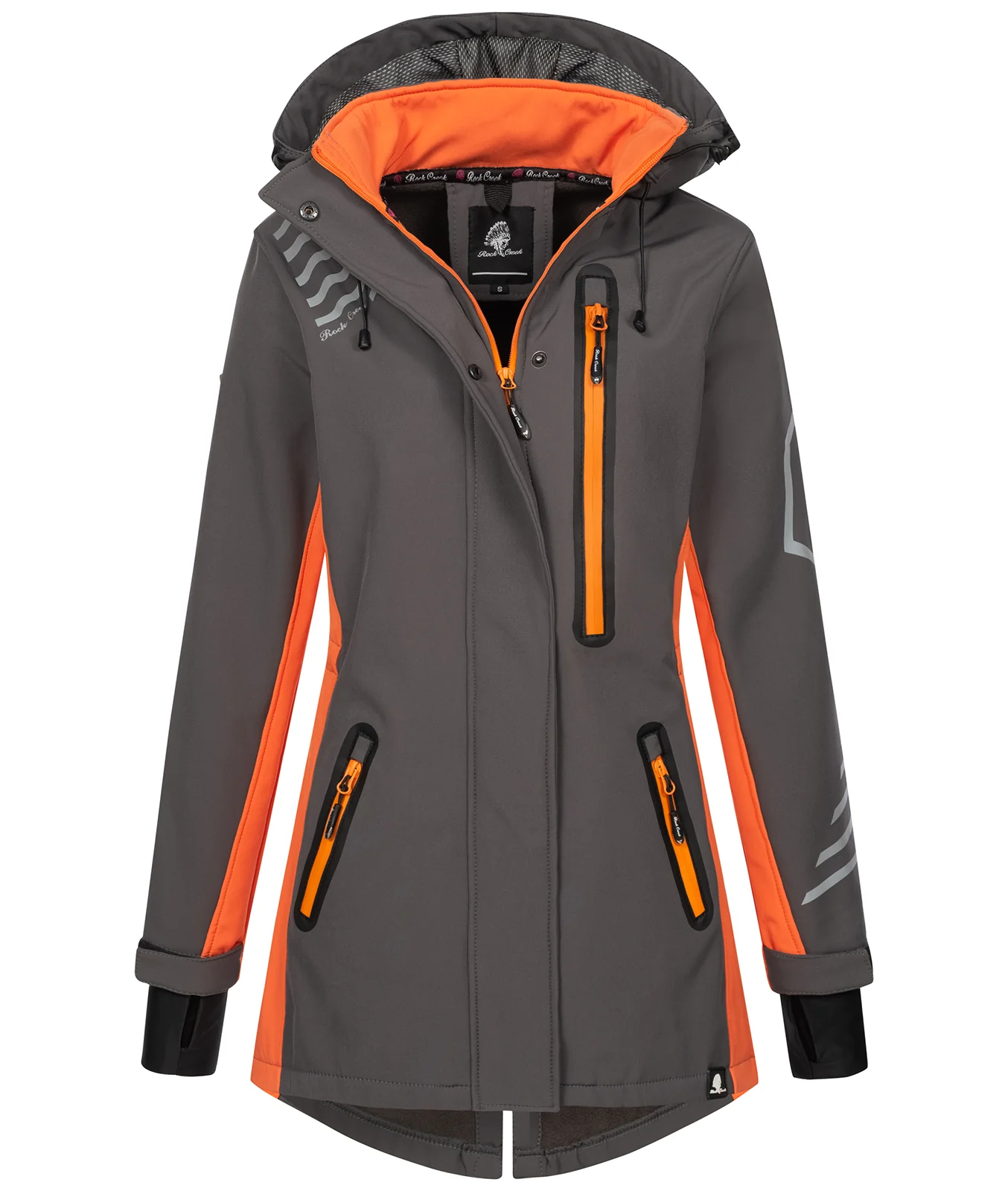 Rock Creek Damen Softshell Mantel Windbreaker D-491