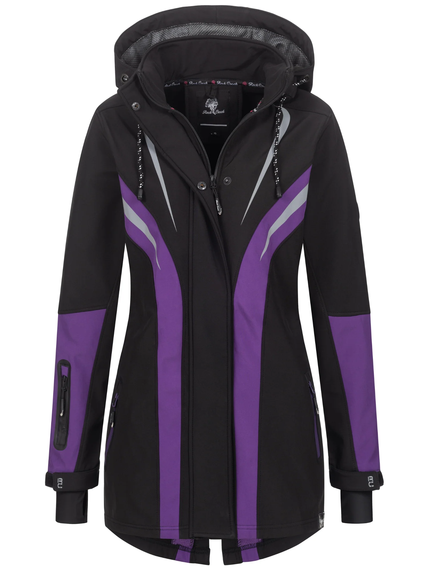 Rock Creek Damen Softshell Mantel Windbreaker D-492