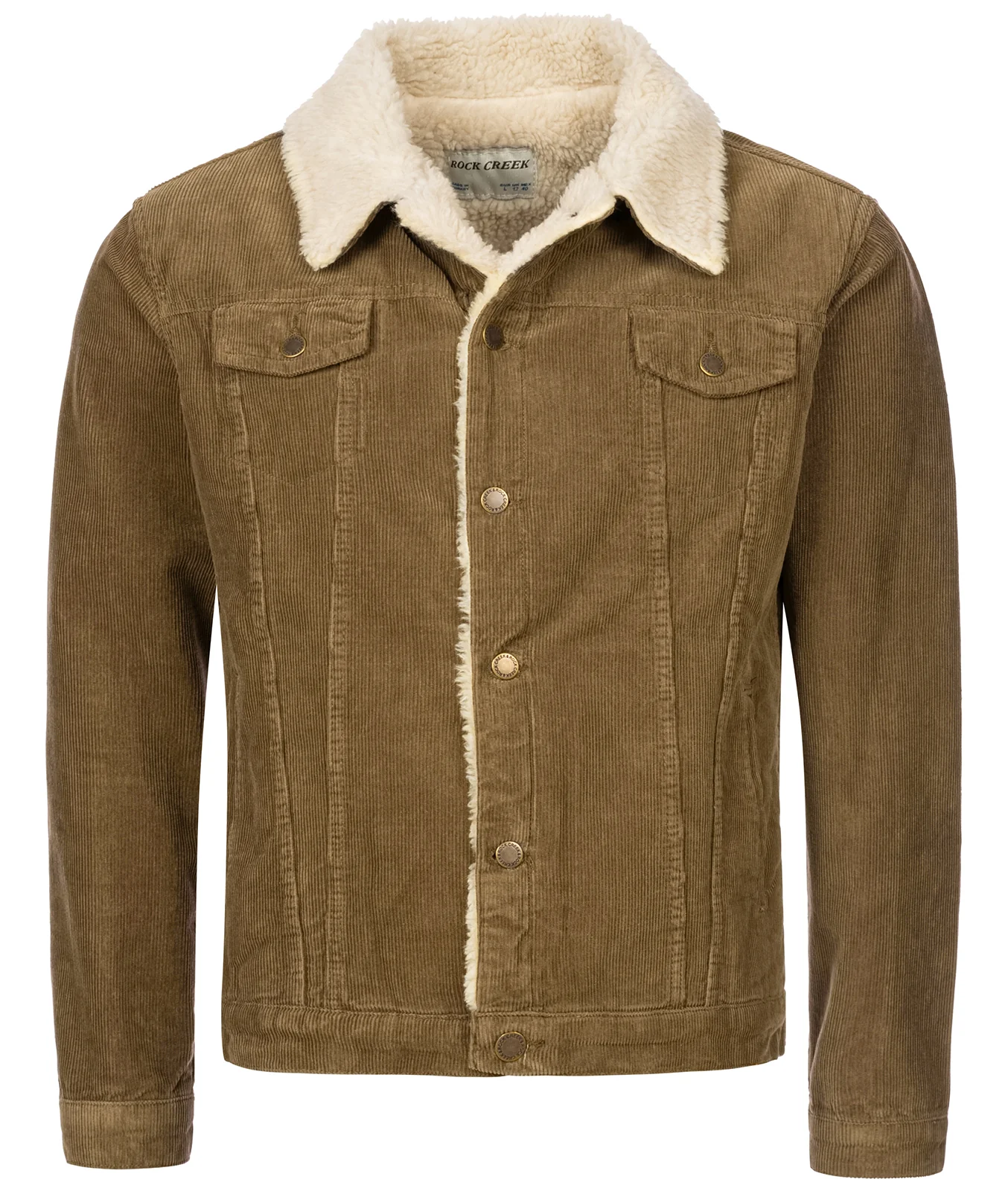 Rock Creek Herren Cordjacke mit Teddyfellkragen H-211 - Image 11