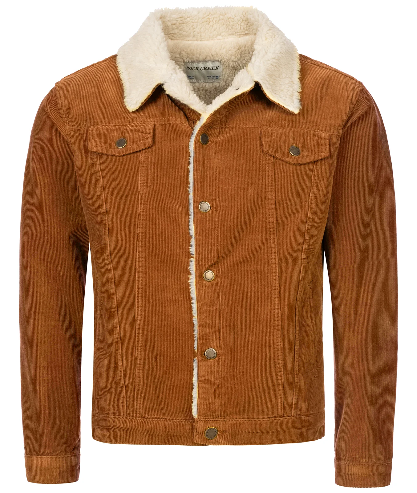 Rock Creek Herren Cordjacke mit Teddyfellkragen H-211 - Image 17