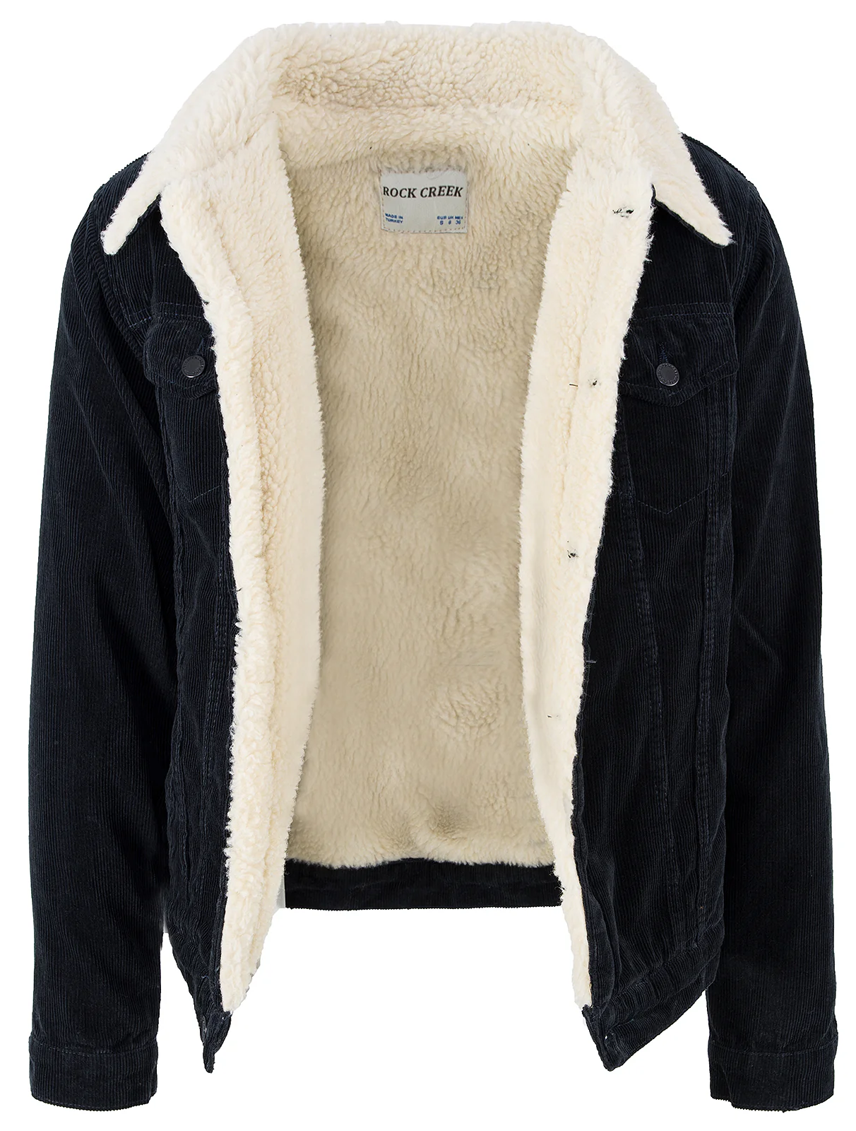 Rock Creek Herren Cordjacke mit Teddyfellkragen H-211 - Image 4
