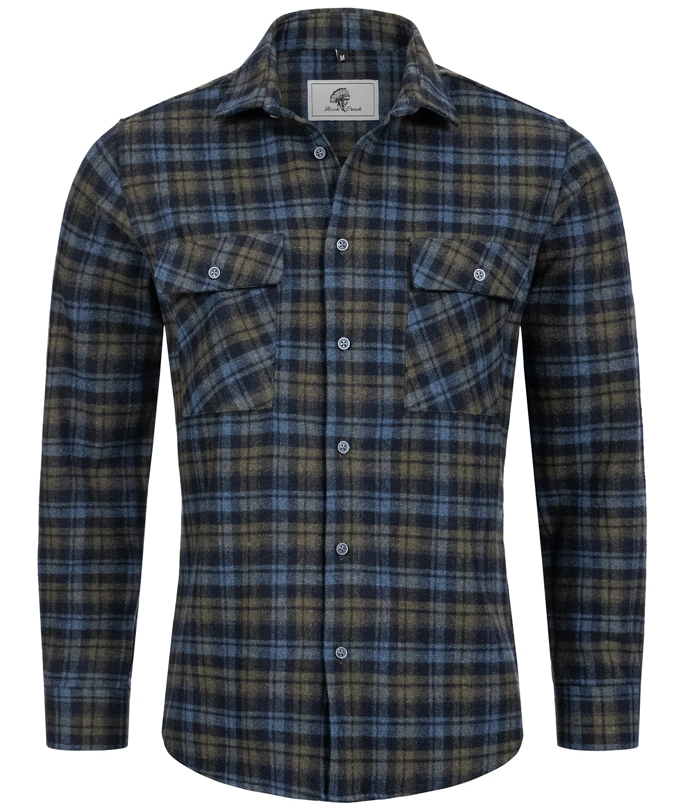 Rock Creek Herren Flanell Hemd Kentkragen H-248