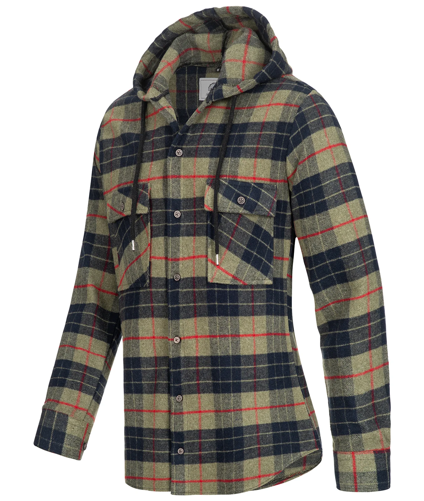 Rock Creek Herren Flanellhemd mit Kapuze H-255 - Image 11