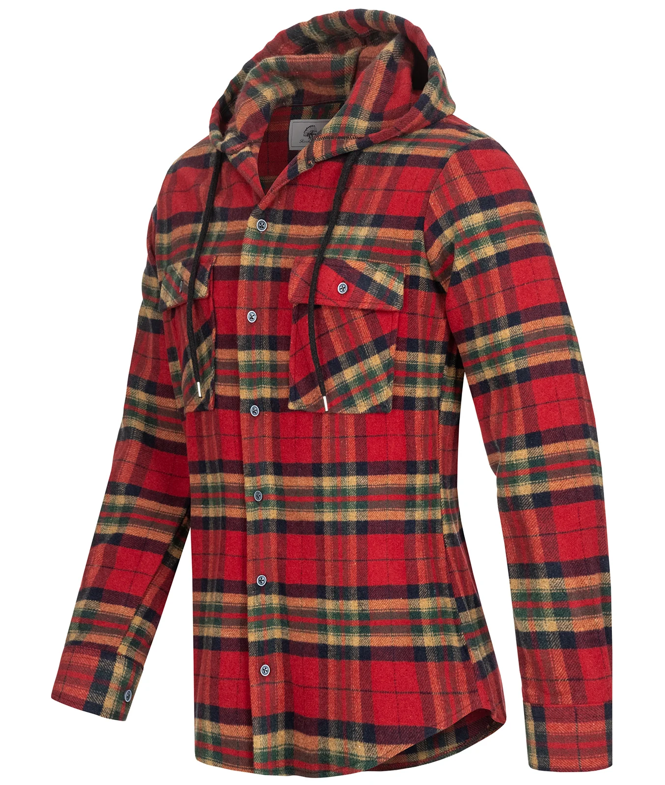 Rock Creek Herren Flanellhemd mit Kapuze H-257 - Image 2