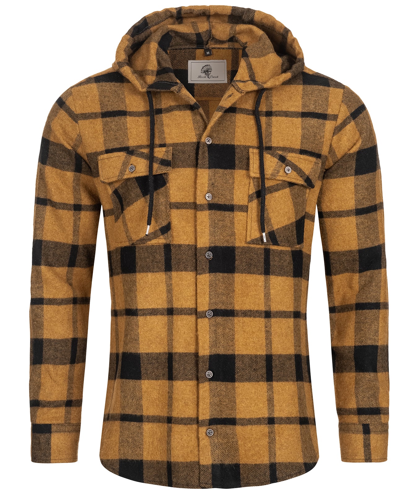 Rock Creek Herren Flanellhemd mit Kapuze H-258 - Image 7