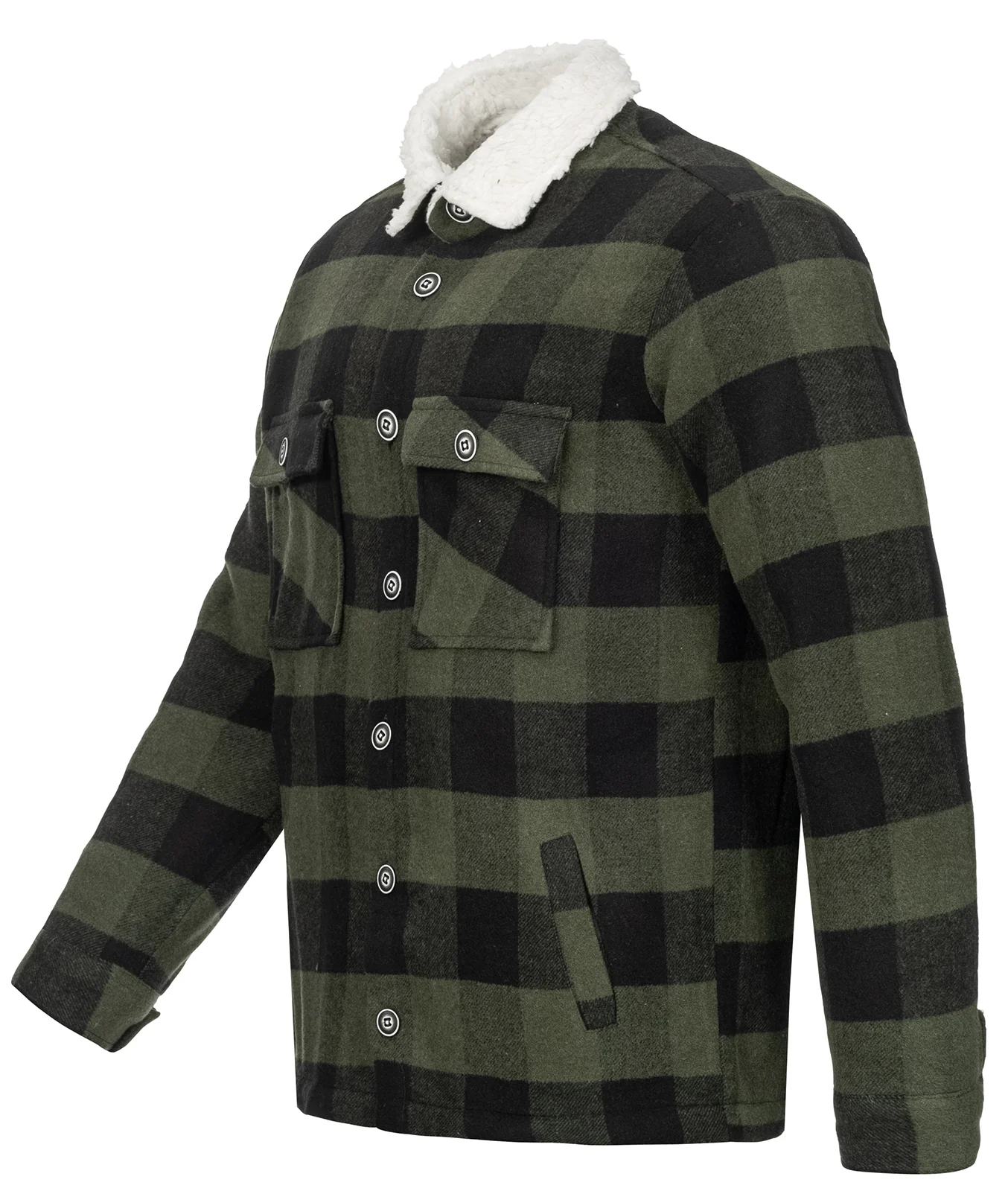 Rock Creek Herren Flanelljacke Teddyfellkragen H-264 - Image 2