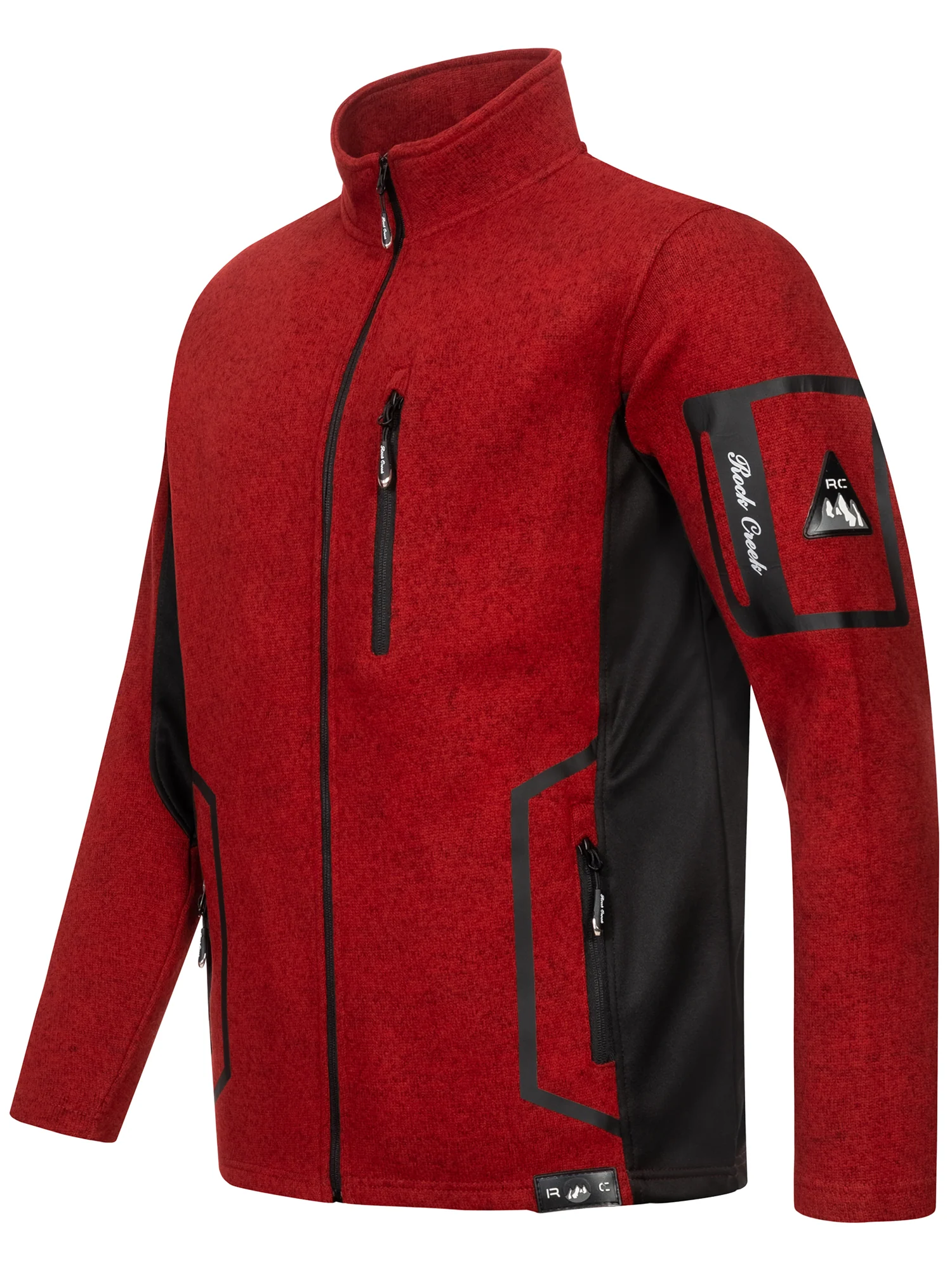 Rock Creek Herren Fleecejacke Melange Fleece H-367 - Image 2