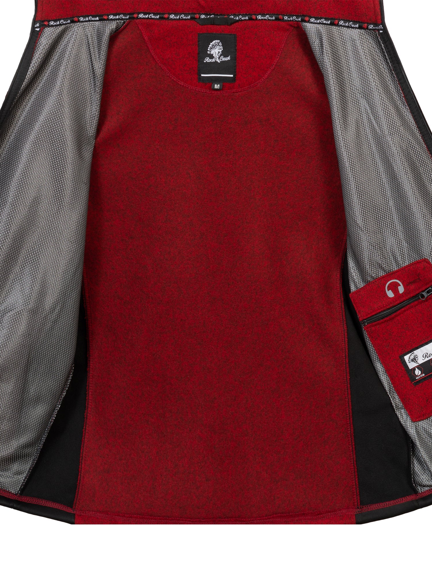 Rock Creek Herren Fleecejacke Melange Fleece H-367 - Image 25