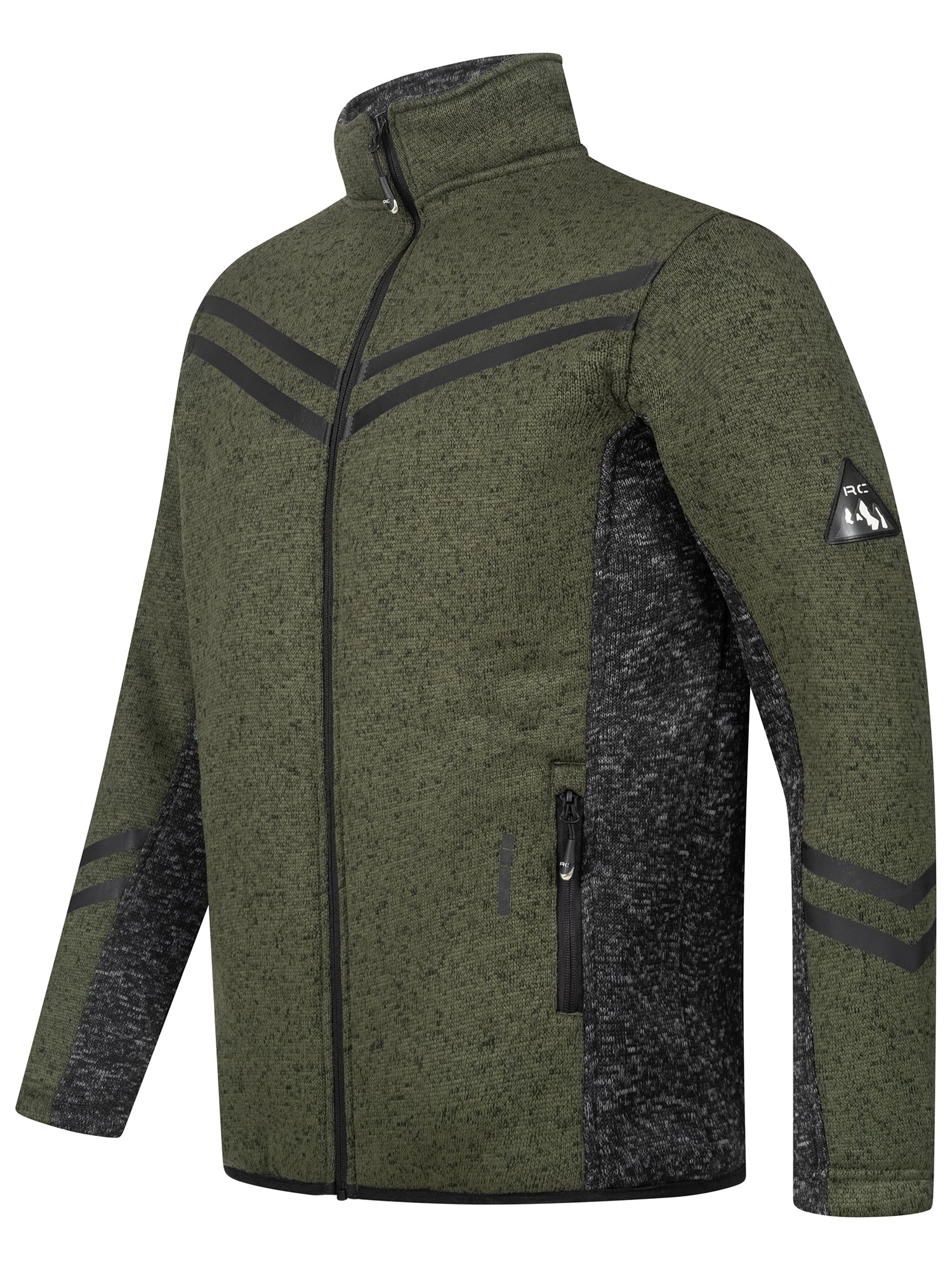 Rock Creek Herren Fleecejacke Melange Fleece H-373 - Image 8