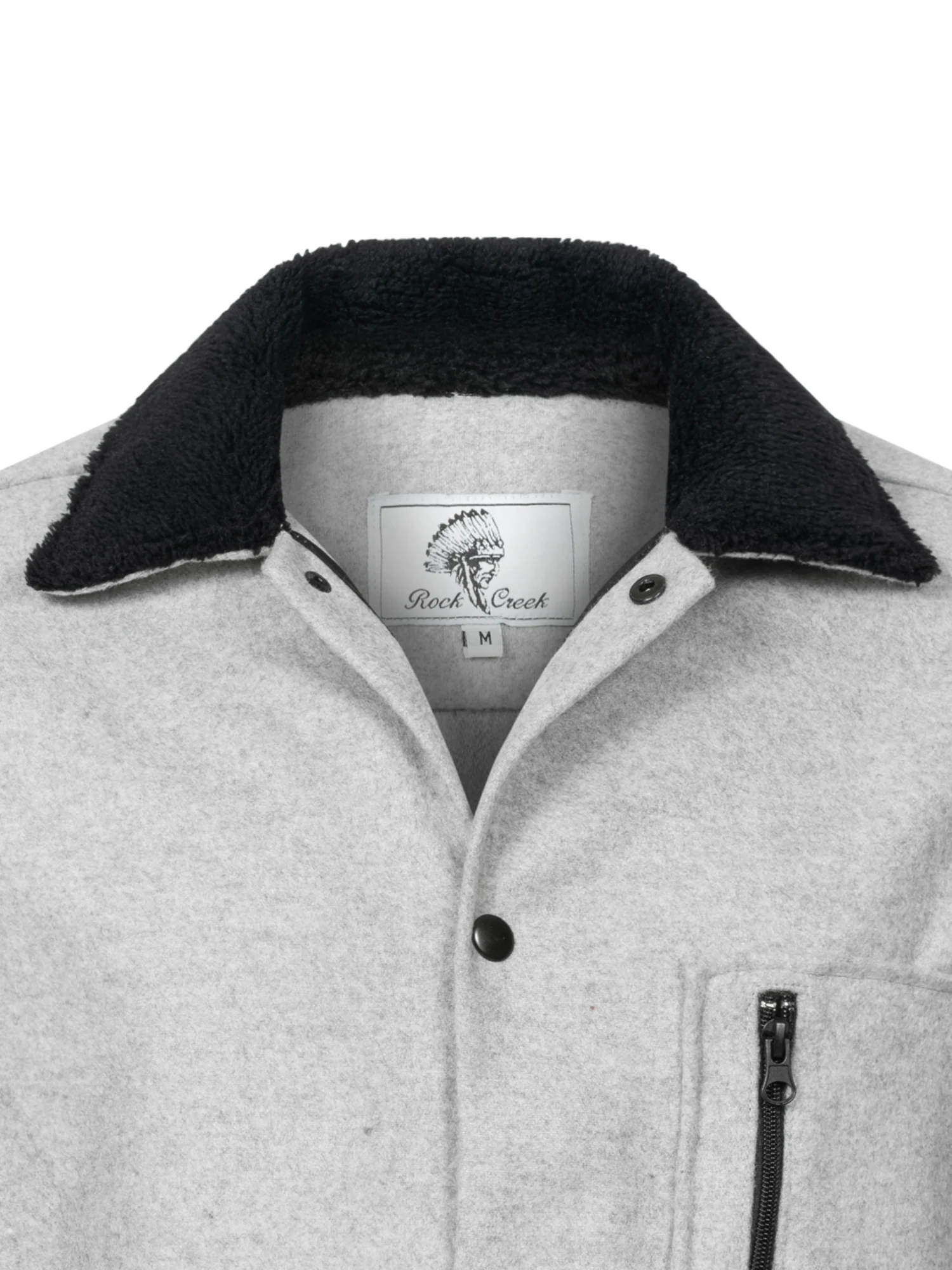 Rock Creek Herren Hemd mit Teddyfellkragen H-368 - Image 6