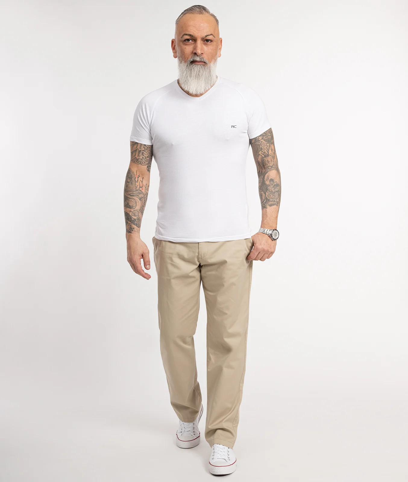 Rock Creek Herren Hose Comfort Fit Beige H-298 - Image 4