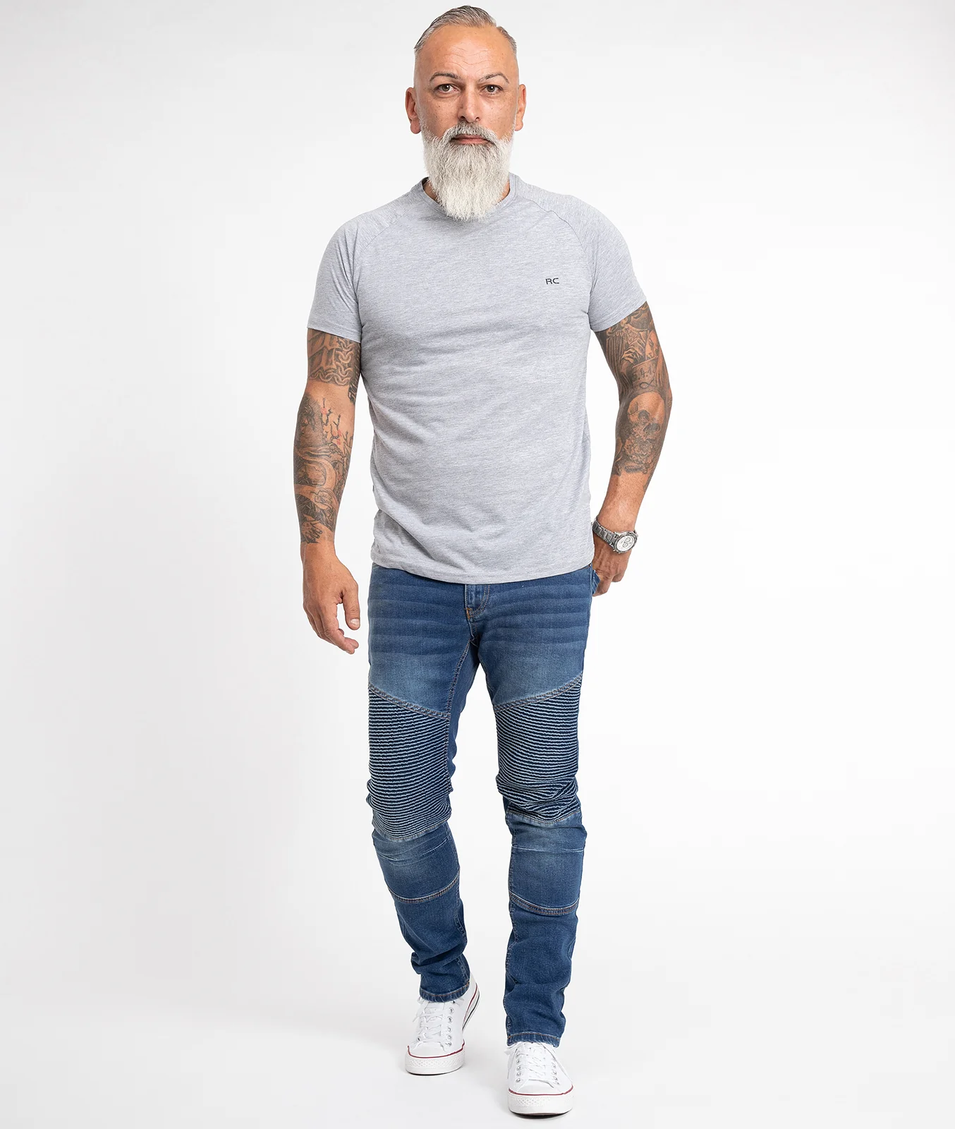 Rock Creek Herren Jeans Biker-Style RC-2180 - Image 4