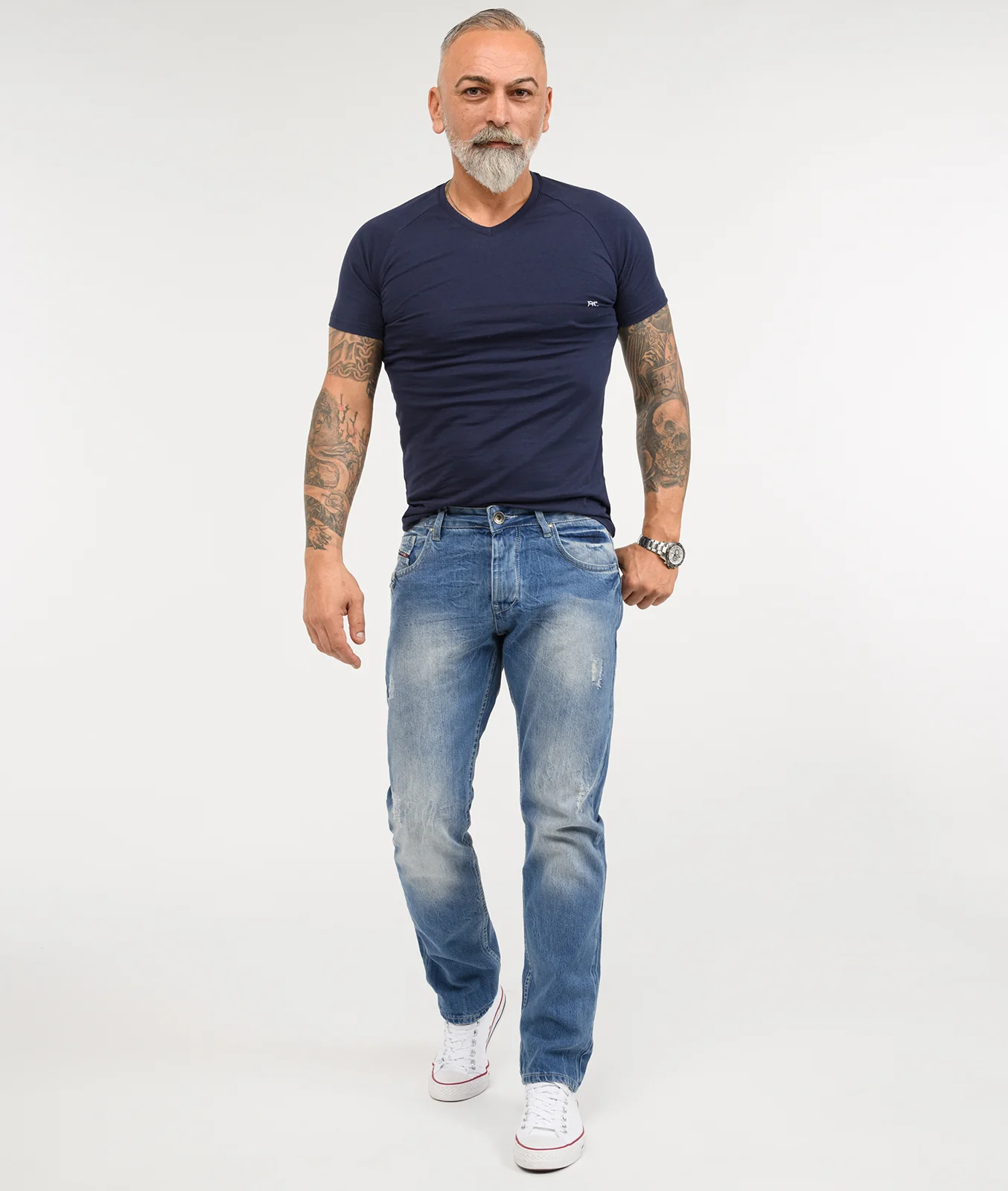 Rock Creek Herren Jeans Comfort Fit Blau RC-2009 - Image 4