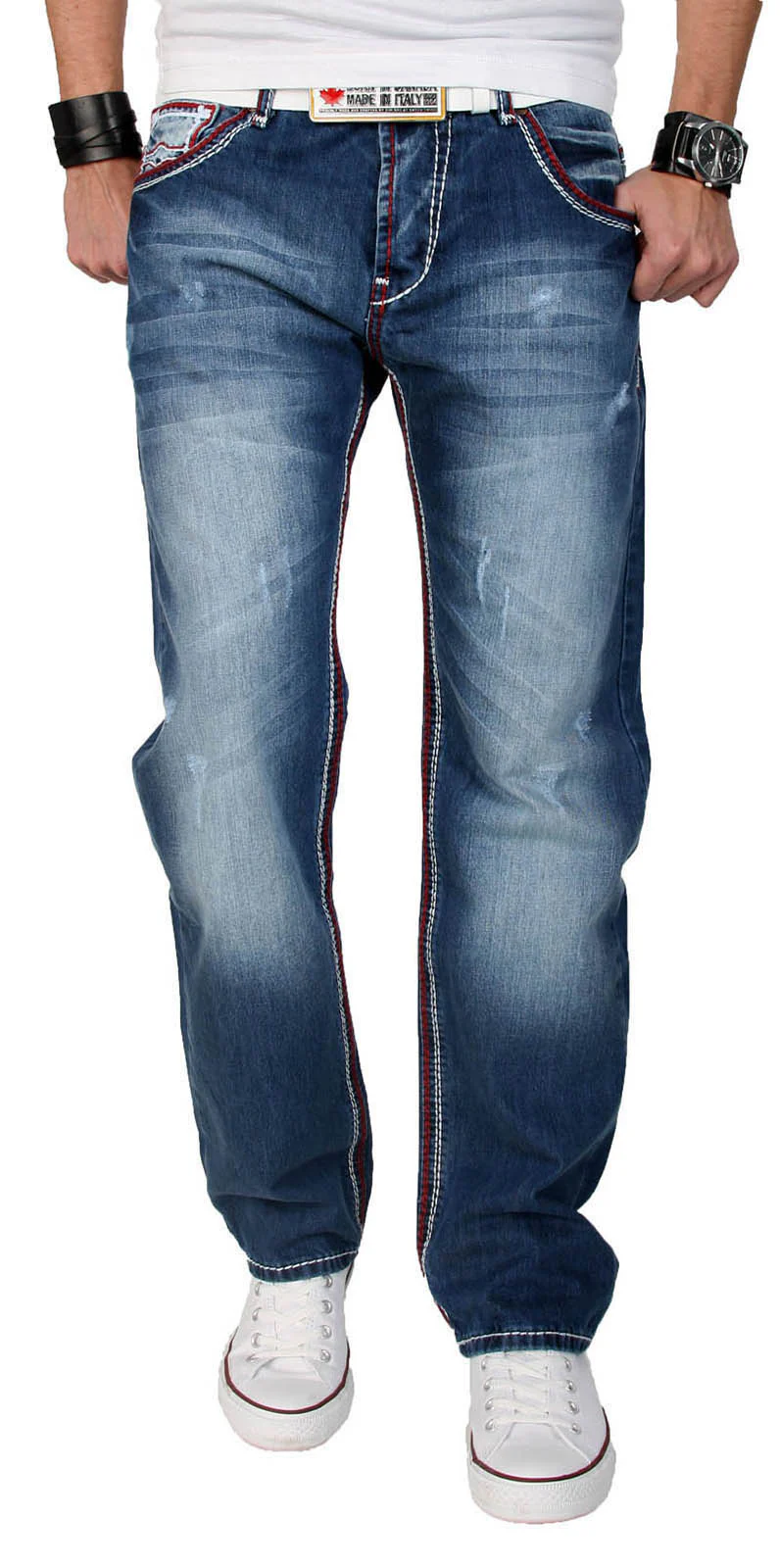 Rock Creek Herren Jeans Comfort Fit Blau RC-2026