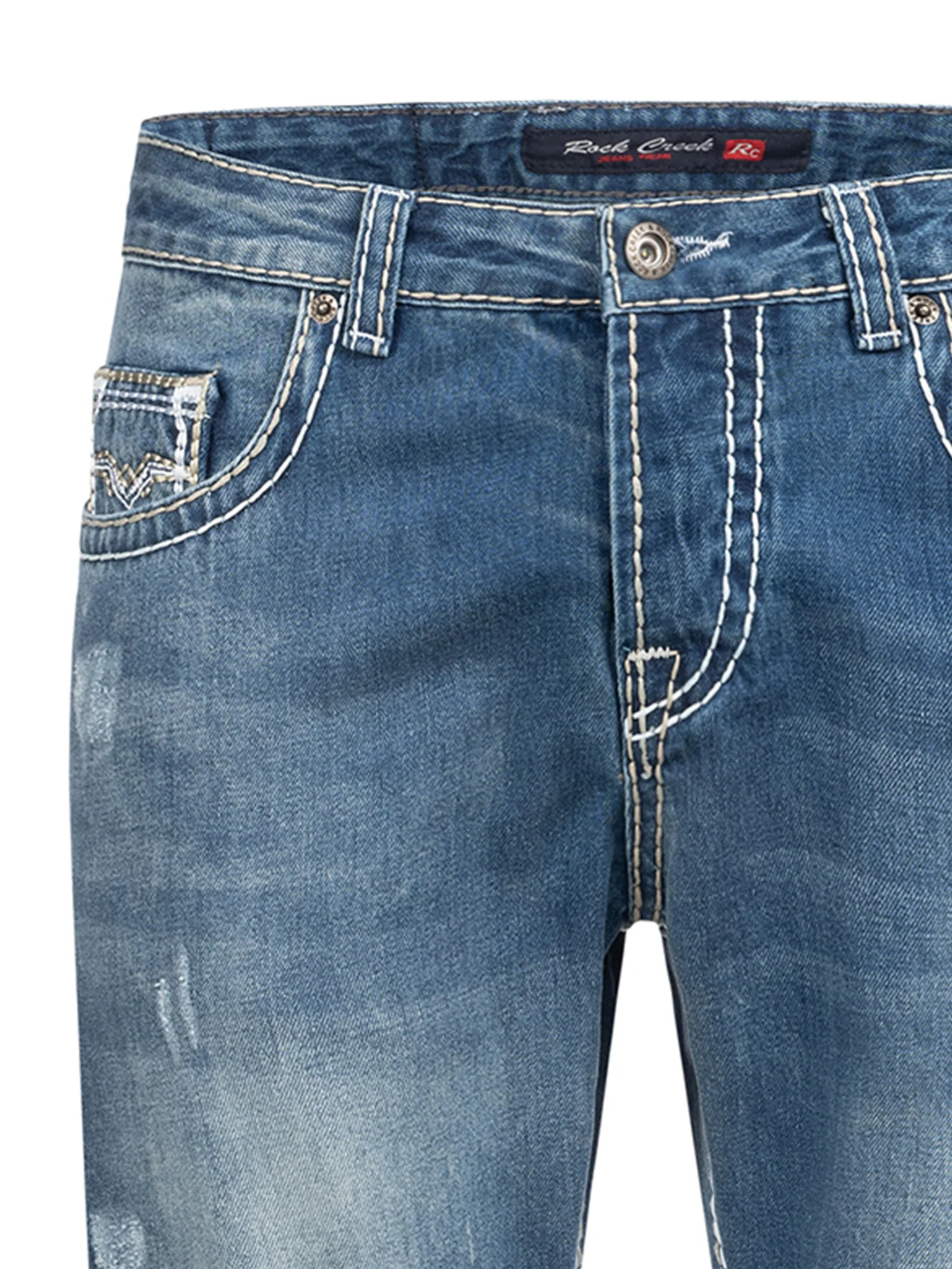Rock Creek Herren Jeans Comfort Fit Blau RC-2268 - Image 6